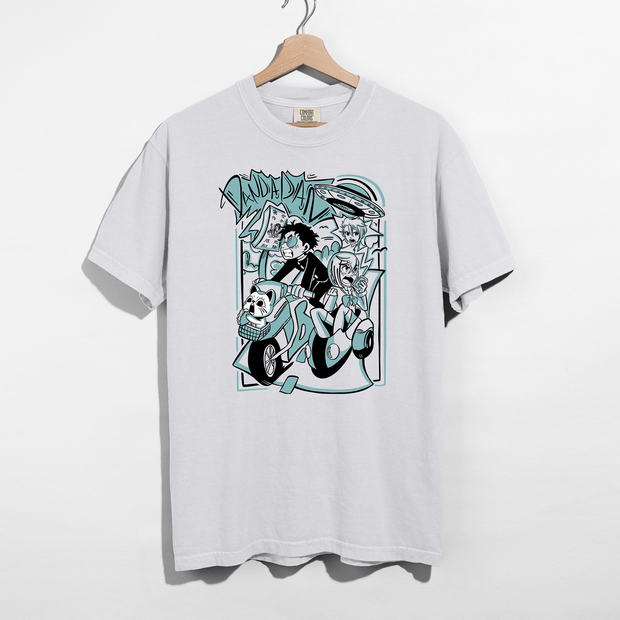 Okarun & Momo Adventure Shirt - Turquoise Edition