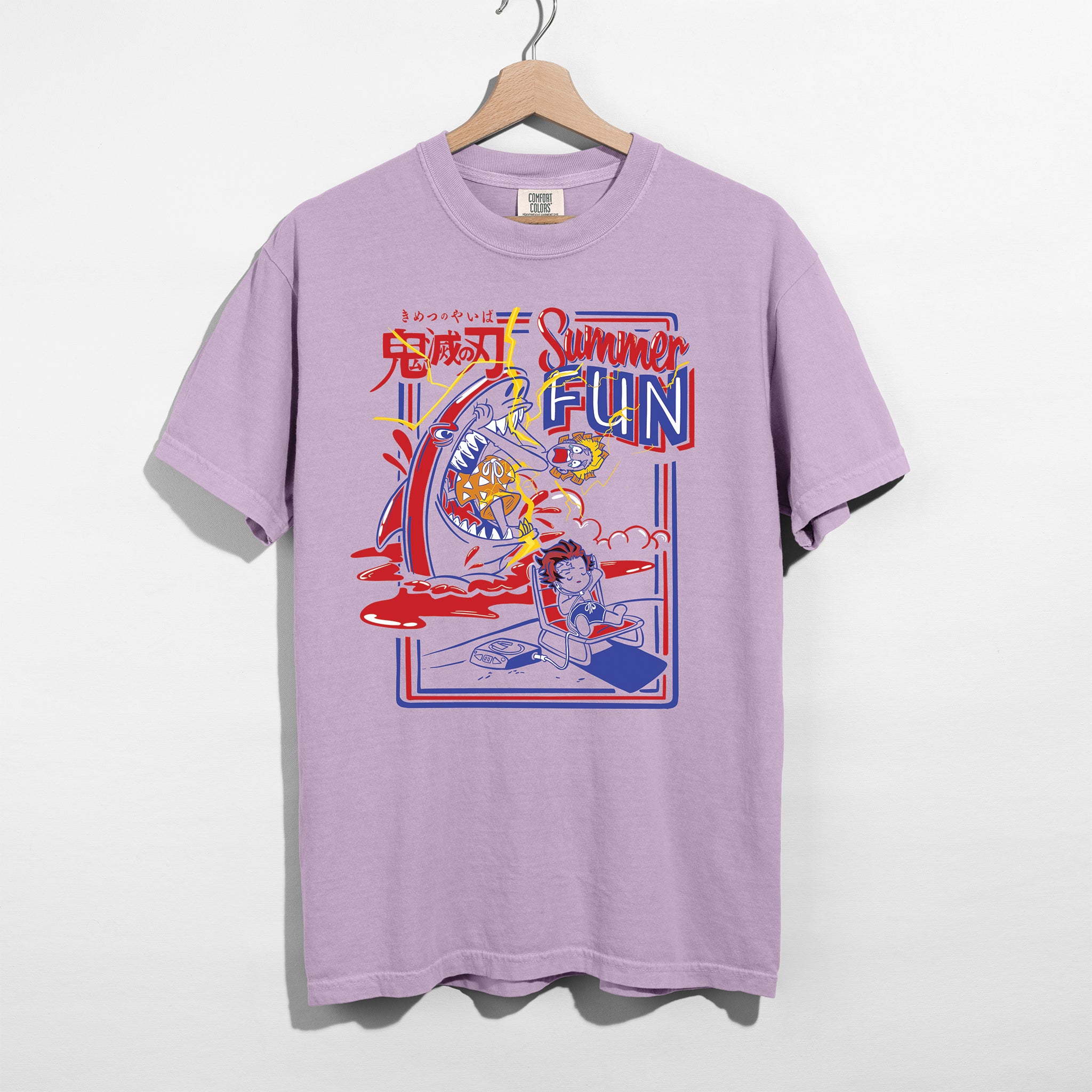 Zenitsu Beach Day Retro Anime Shirt