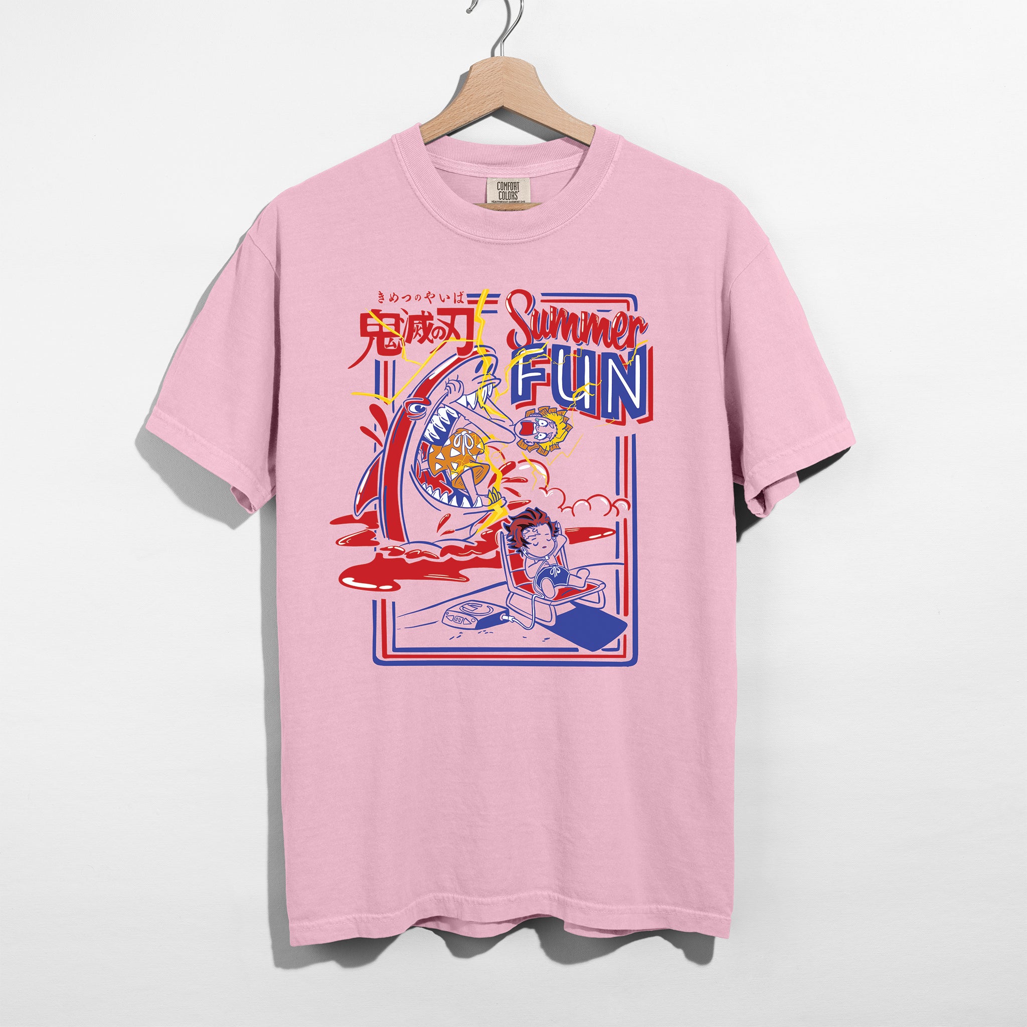 Zenitsu Beach Day Retro Anime Shirt