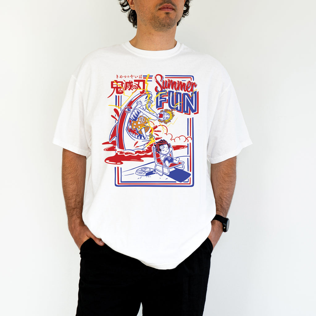 Zenitsu Beach Day Retro Anime Shirt