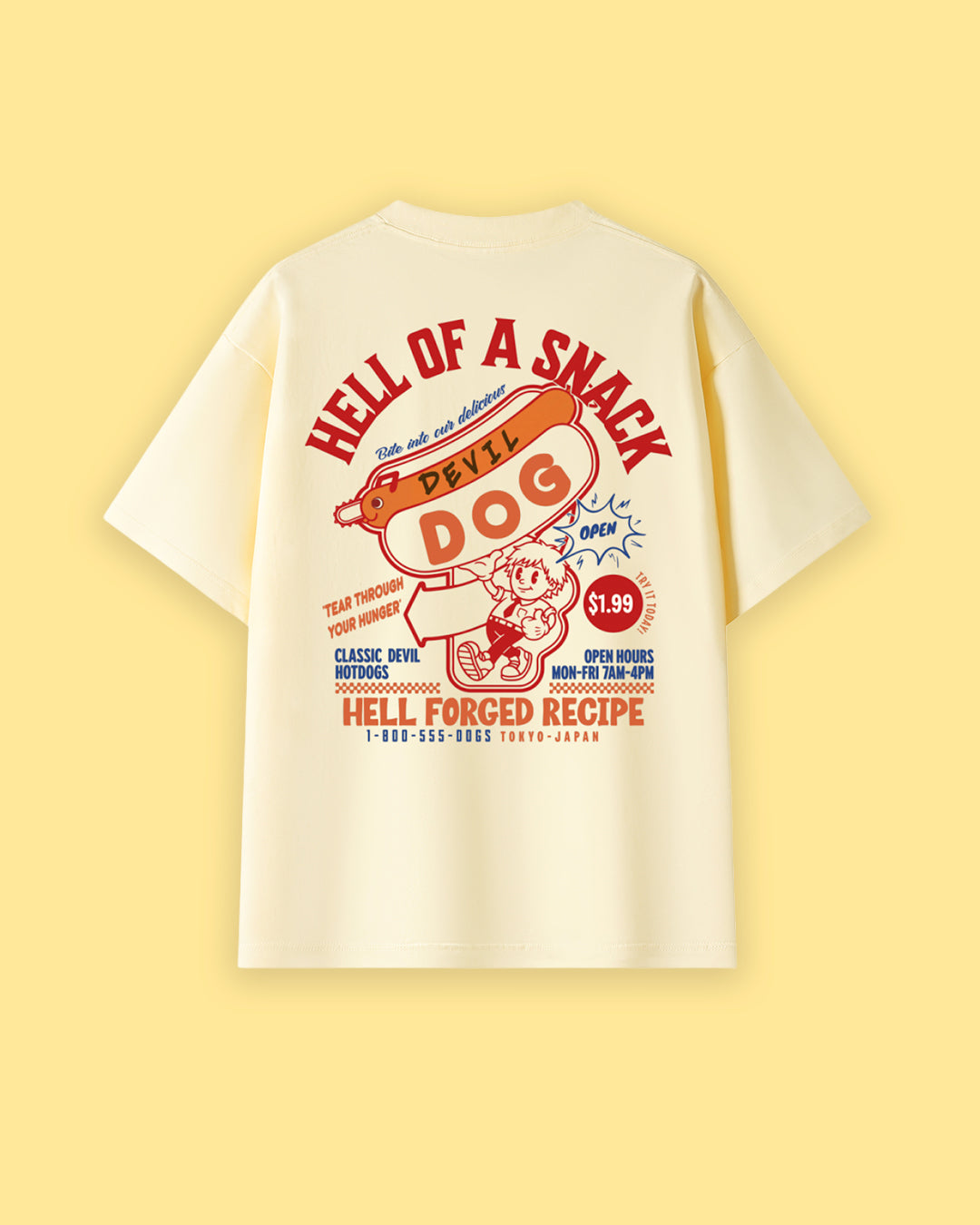 Devil Dog Oversized Drop Shoulder Premium Tee