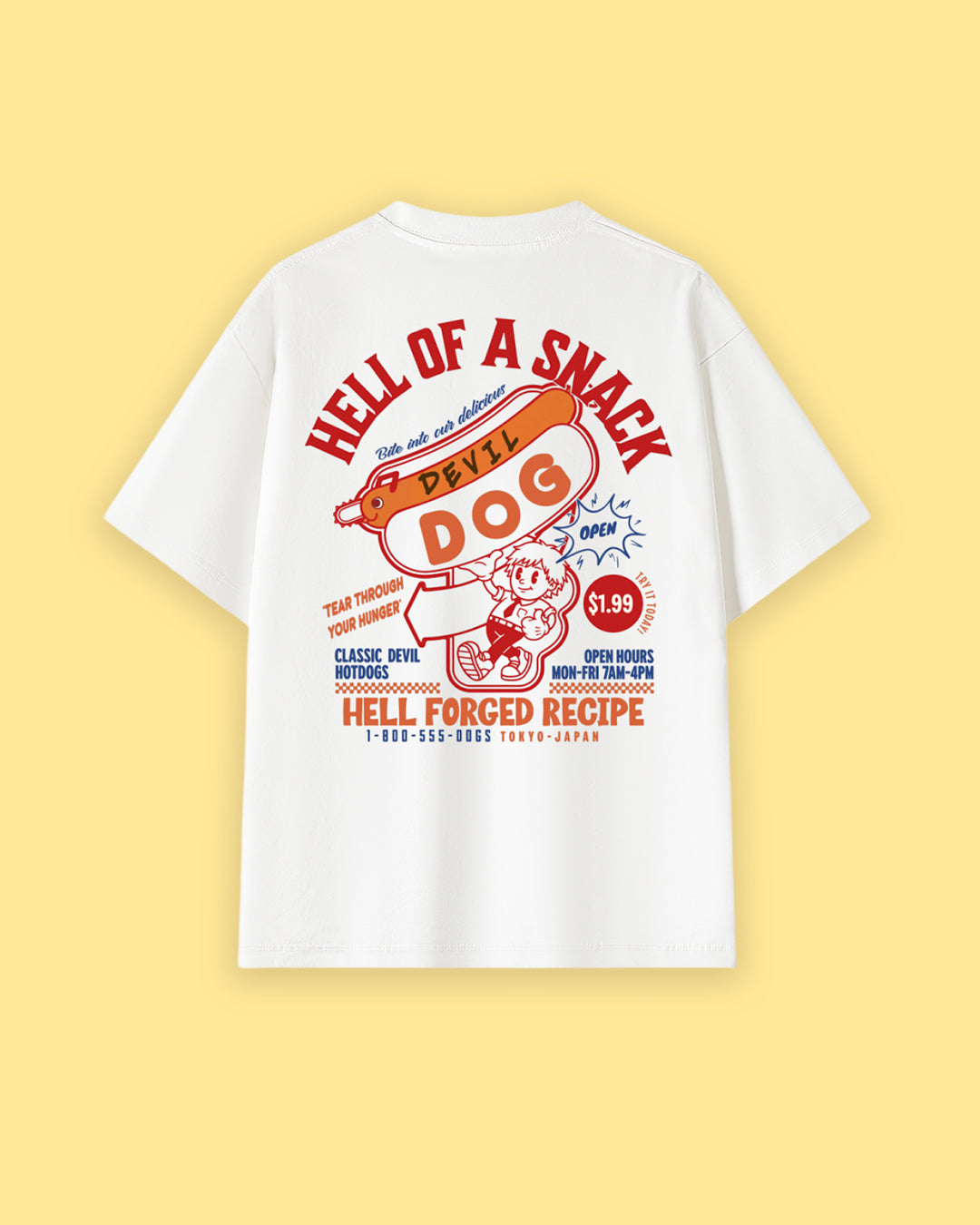 Devil Dog Oversized Drop Shoulder Premium Tee