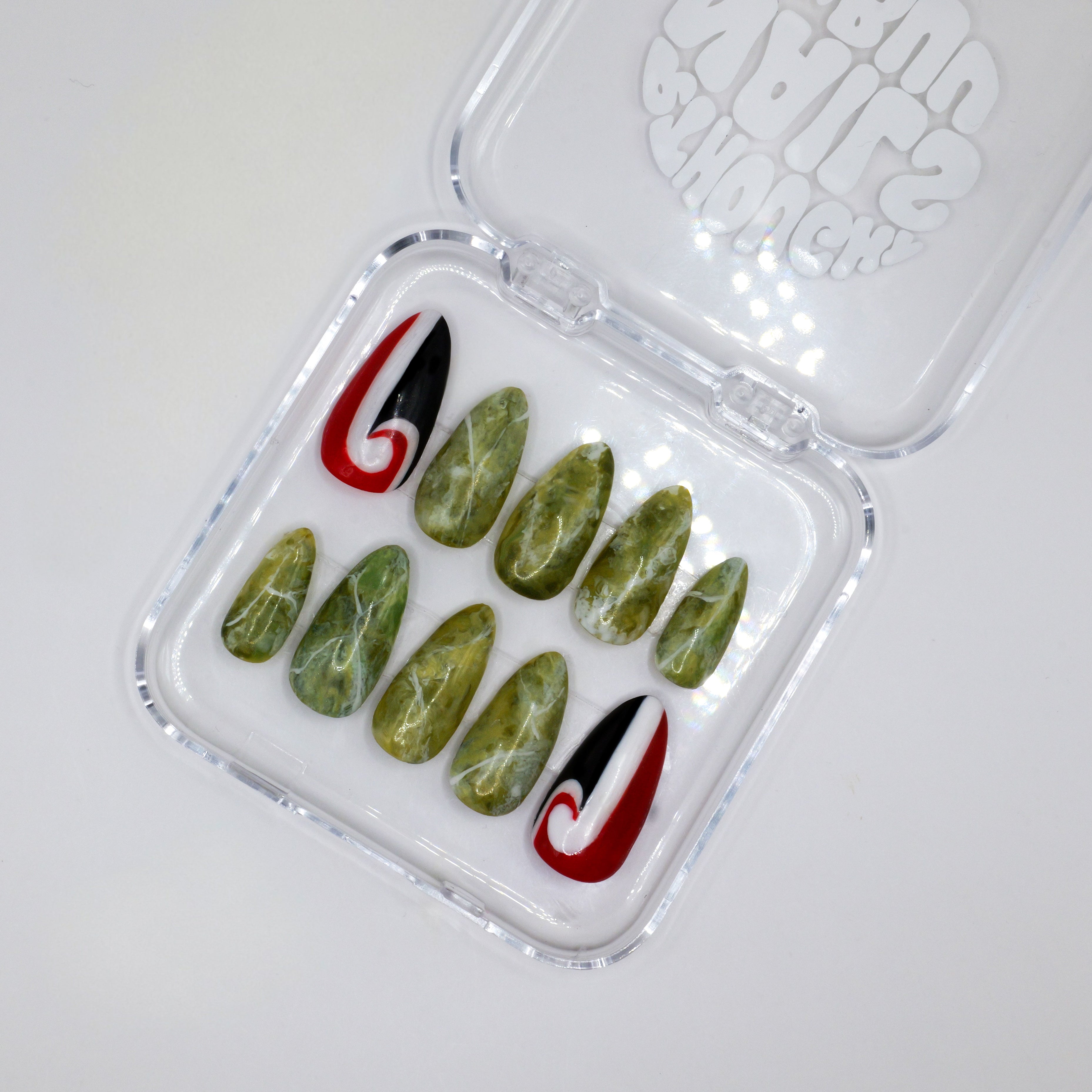 Māori-Inspired Press-Ons - Almond