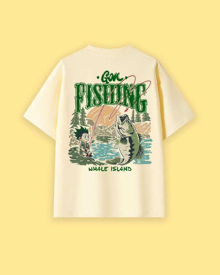 Gon Fishin Oversized Drop Shoulder Premium Tee