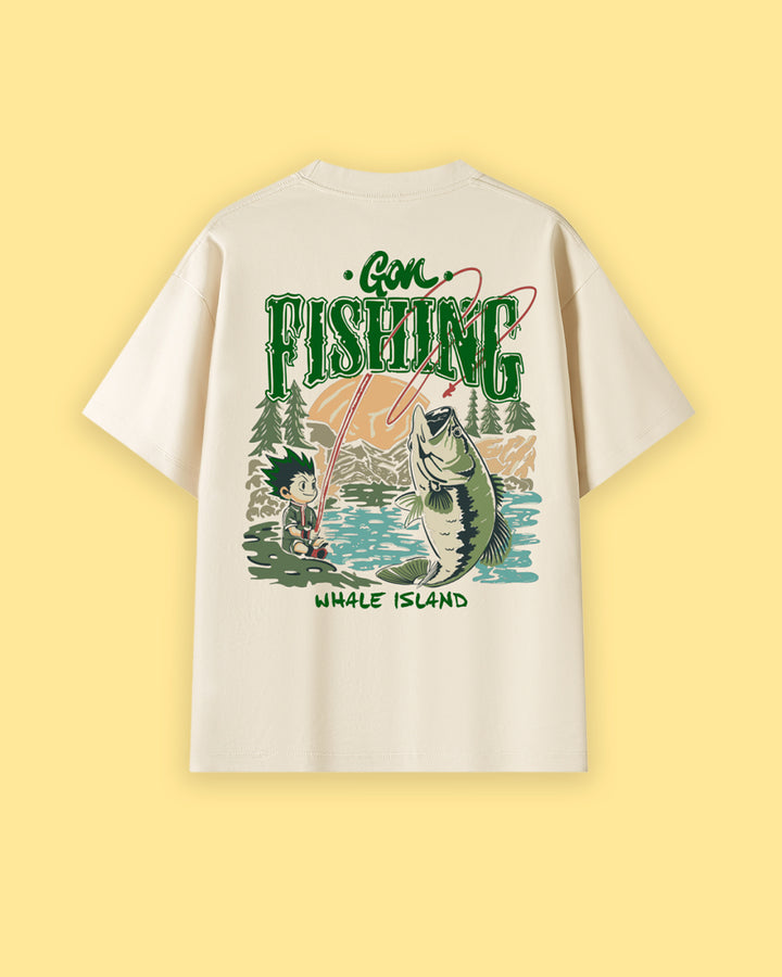 Gon Fishin Oversized Drop Shoulder Premium Tee