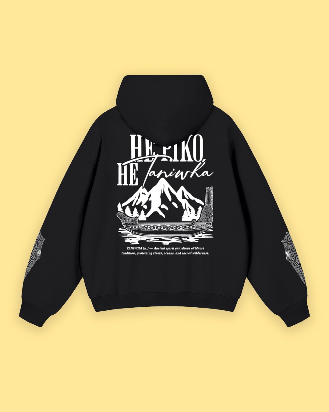 He piko he taniwha heavyweight hoodie