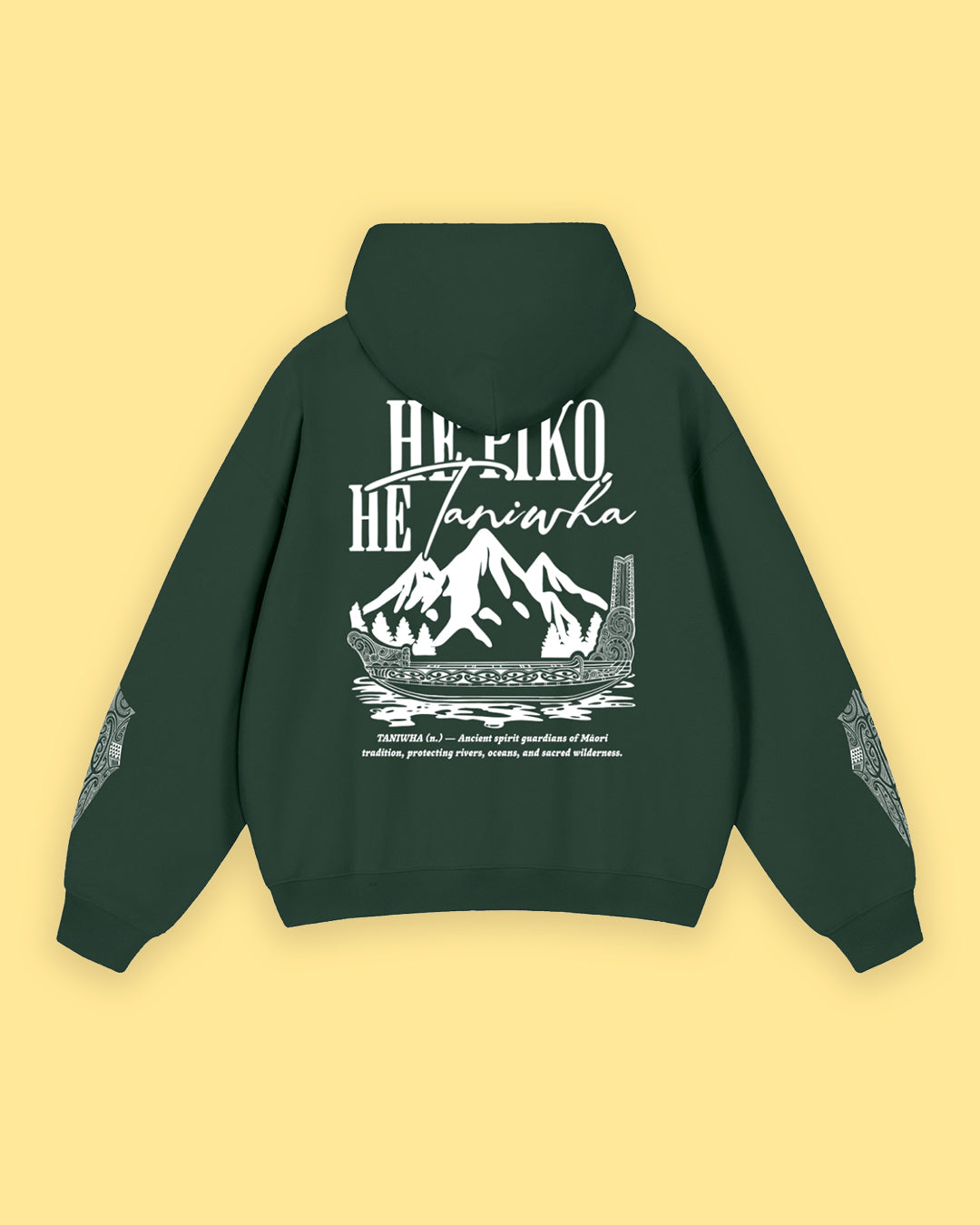 He piko he taniwha heavyweight hoodie