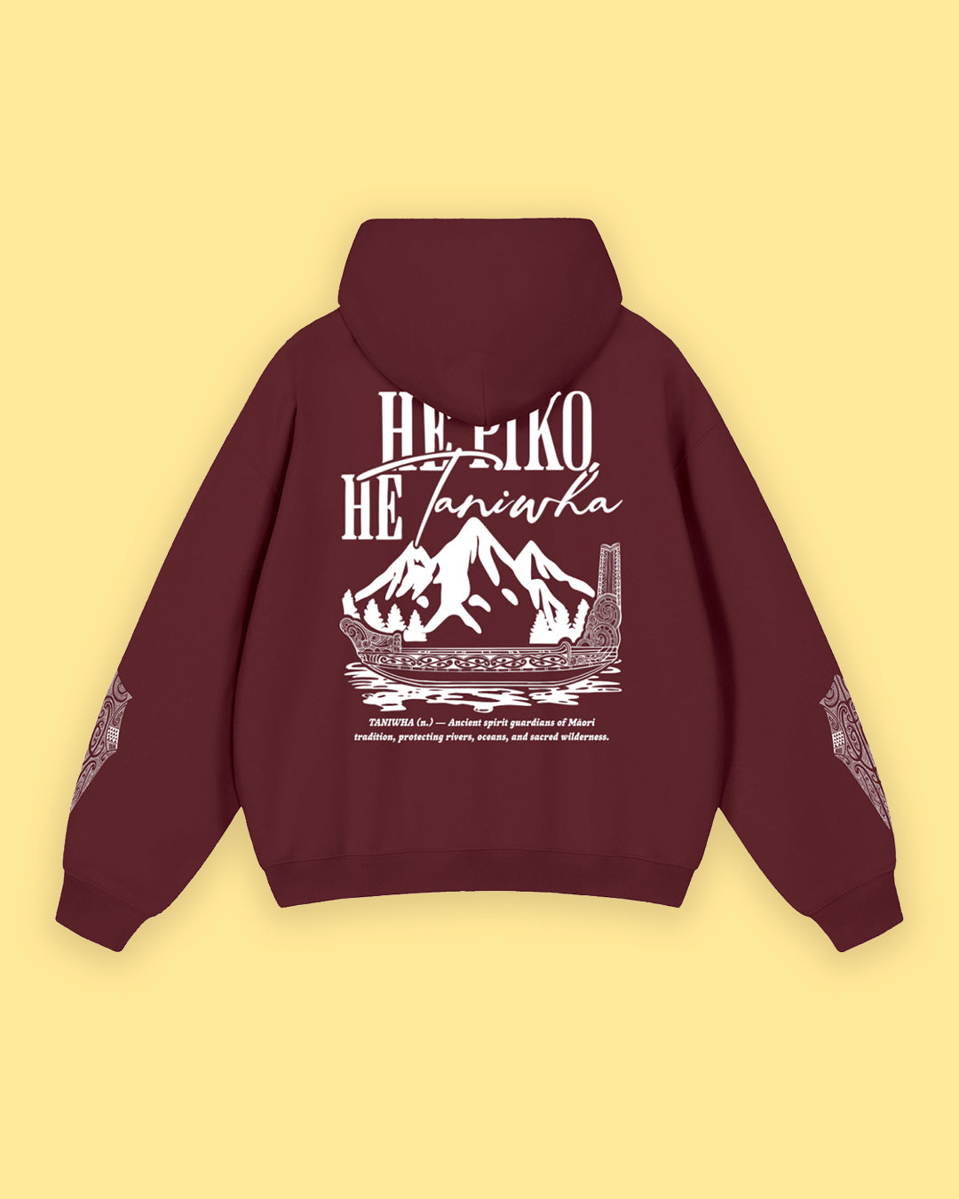 He piko he taniwha heavyweight hoodie