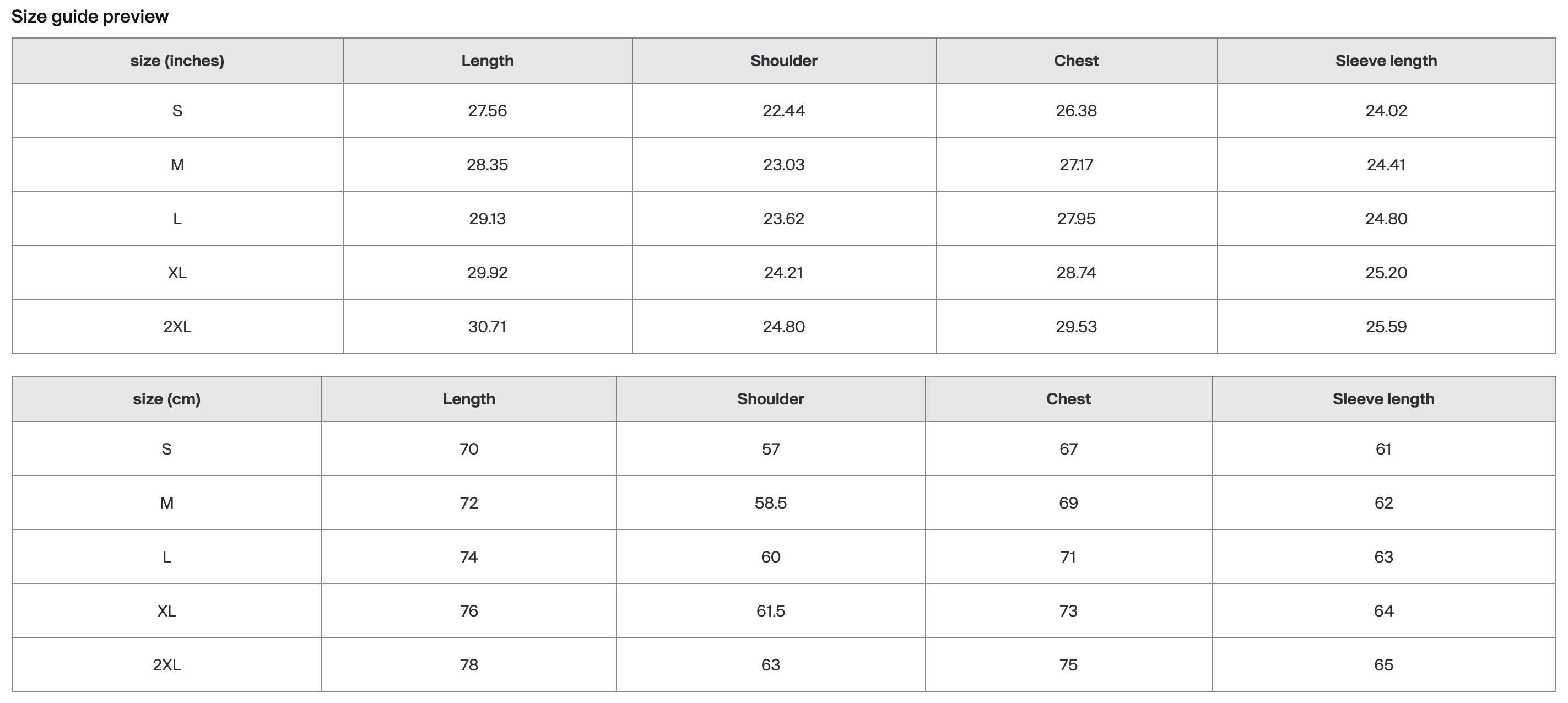 Kaitiaki of The Current Hoodie Size Guide