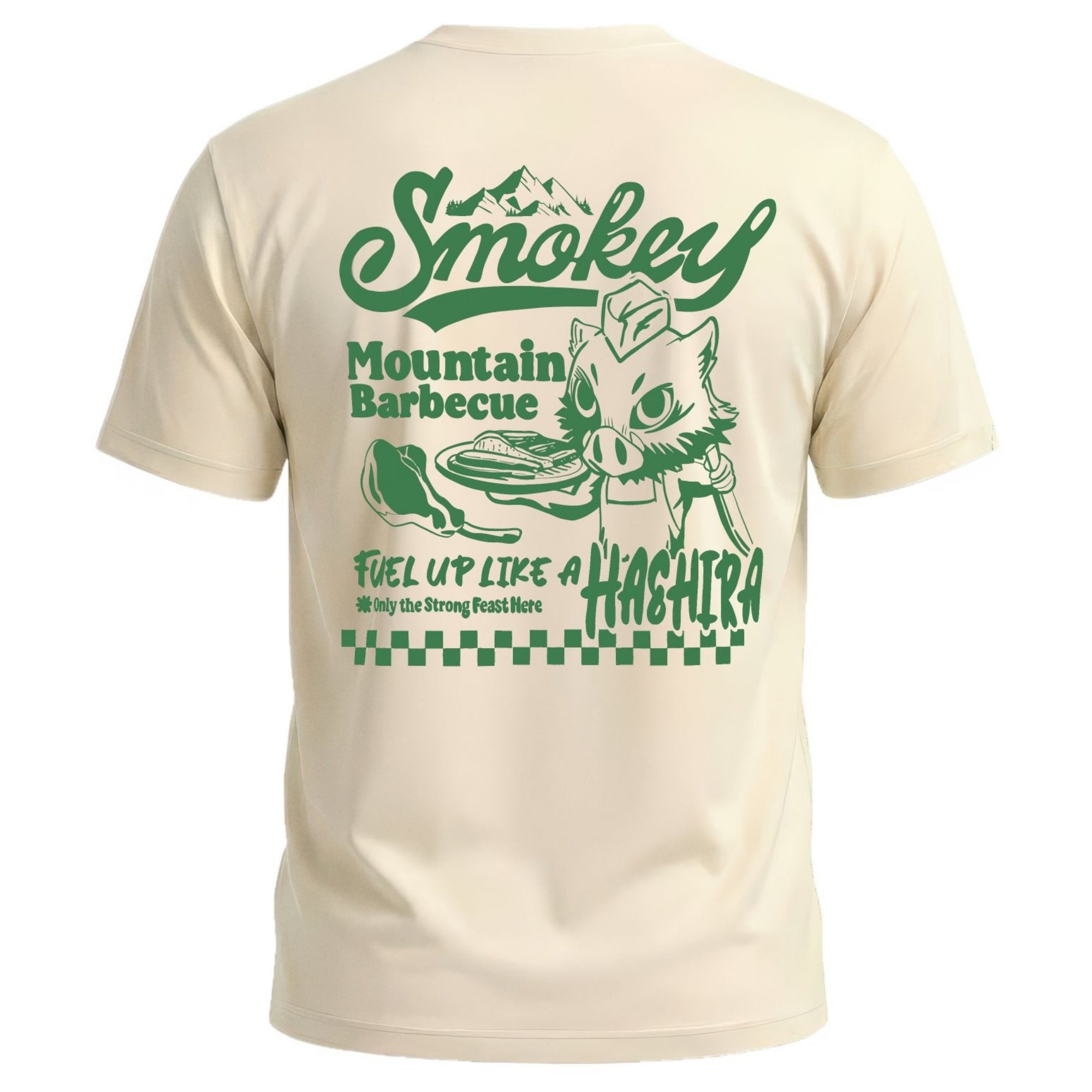Inosuke 1960s Retro BBQ Shirt Green Edition