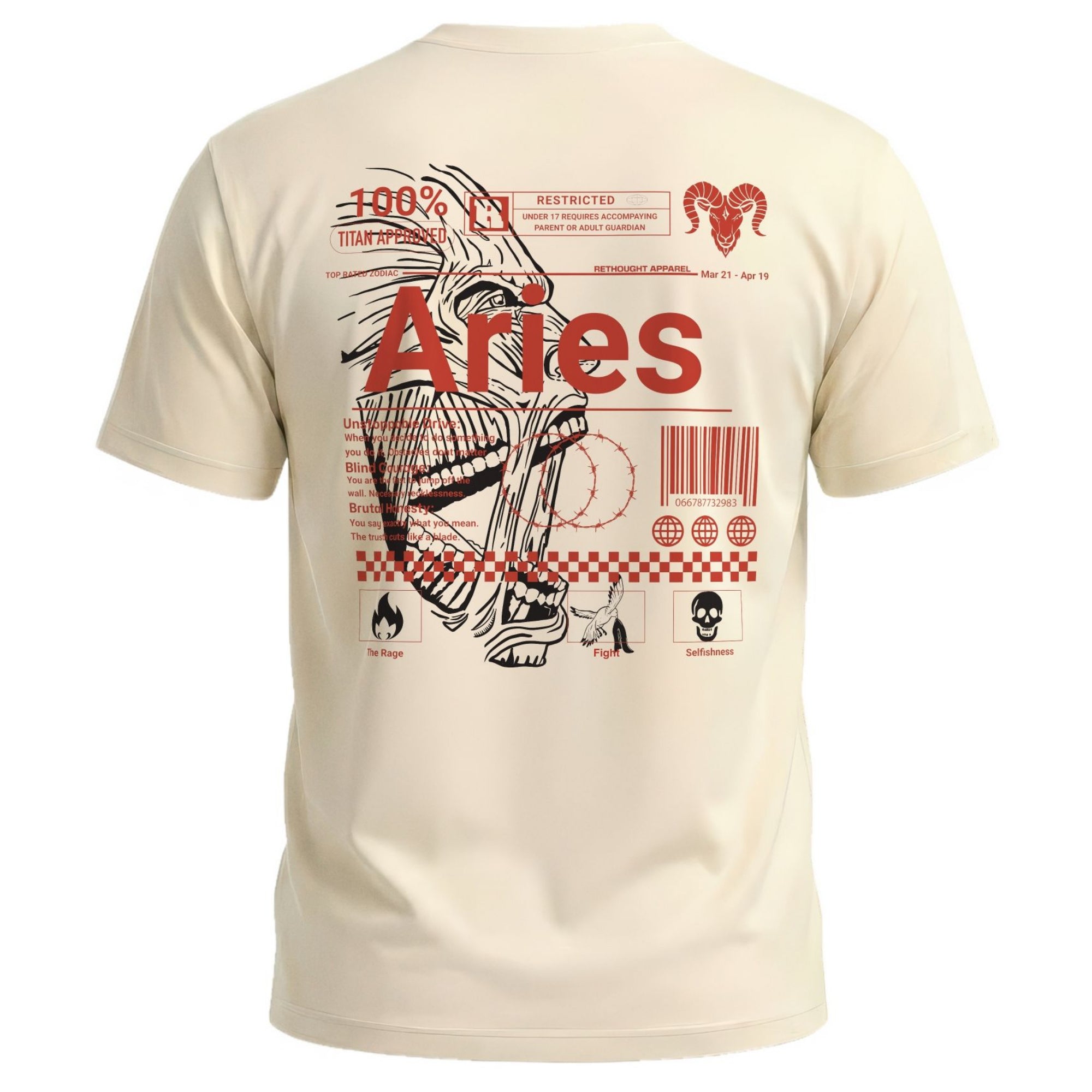 Colossal Titan Zodiac Aries Shirt