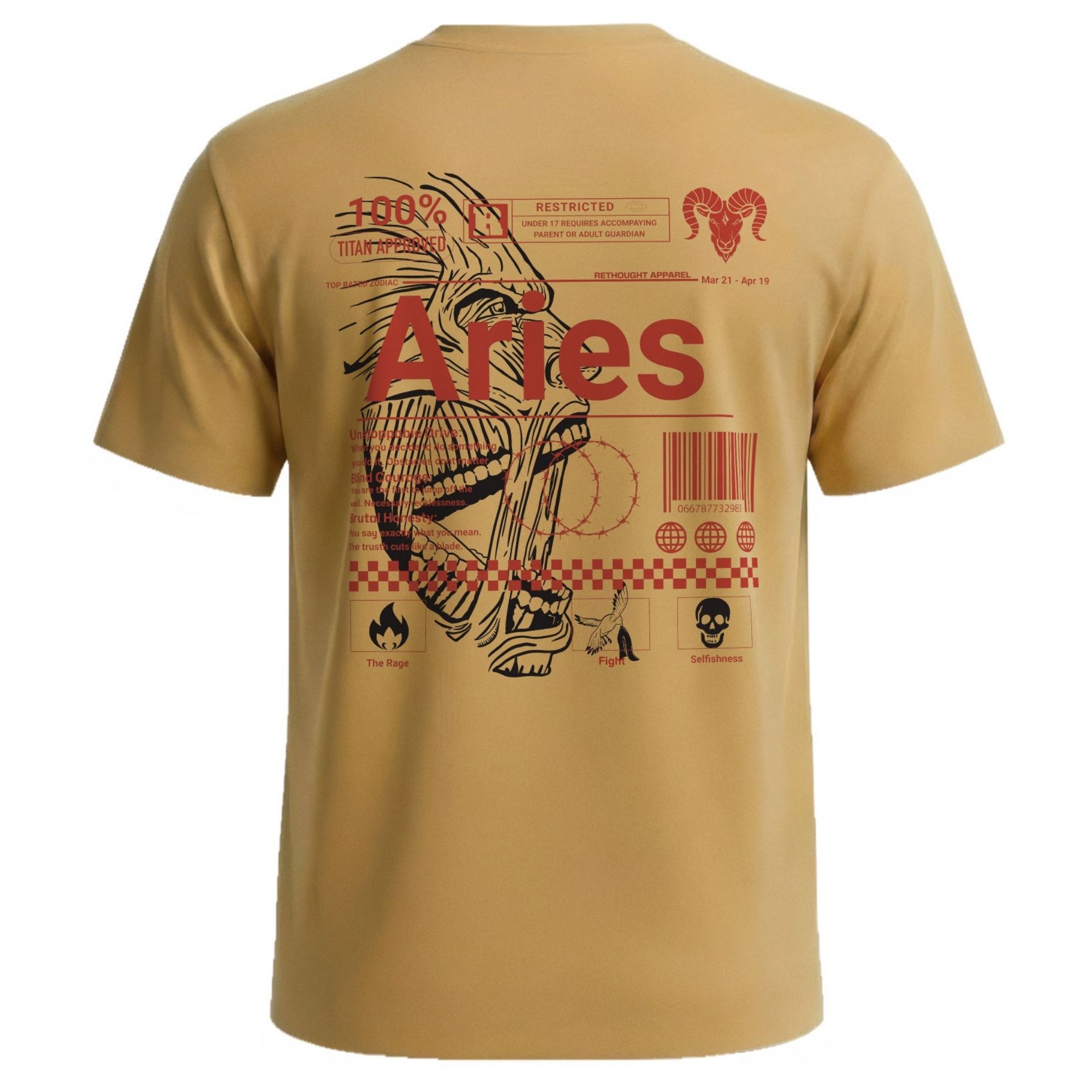 Colossal Titan Zodiac Aries Shirt