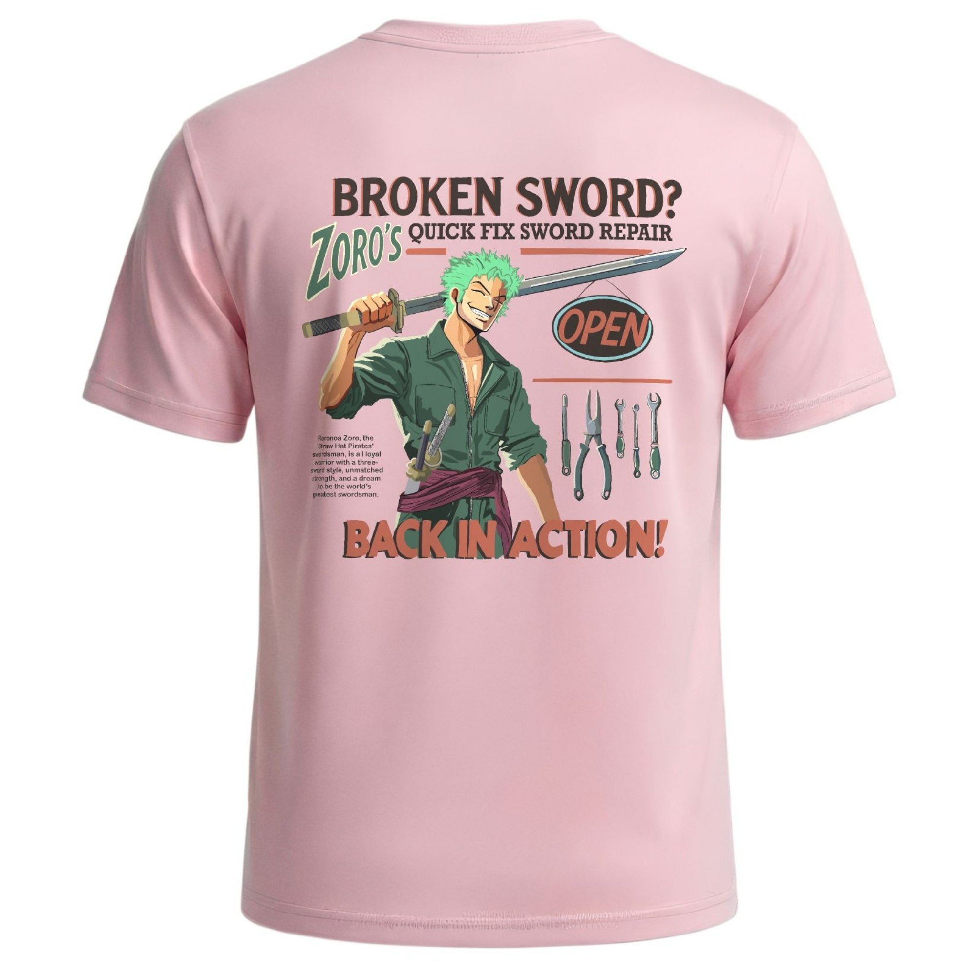 Zoro Broken Sword Workshop Tee