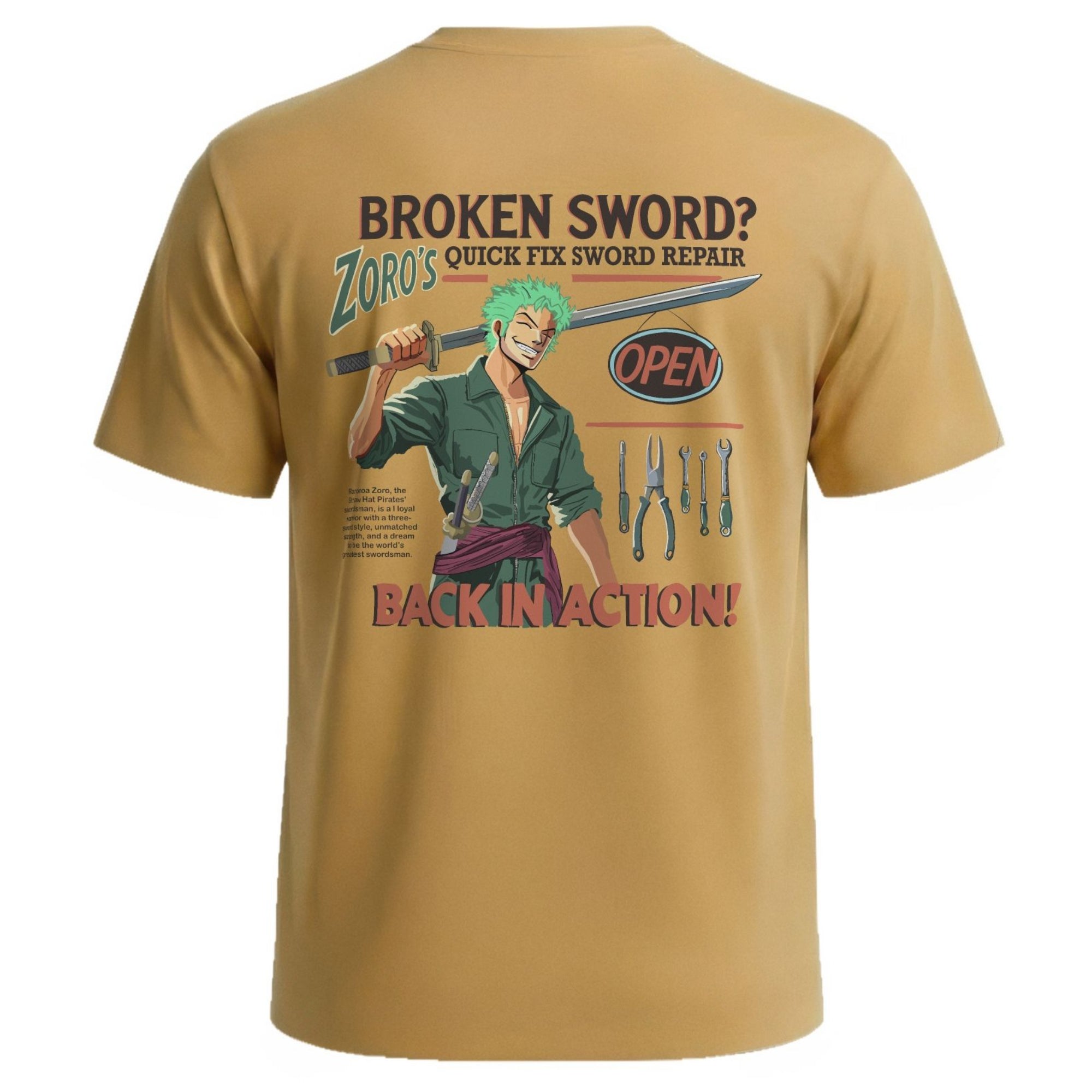 Zoro Broken Sword Workshop Tee