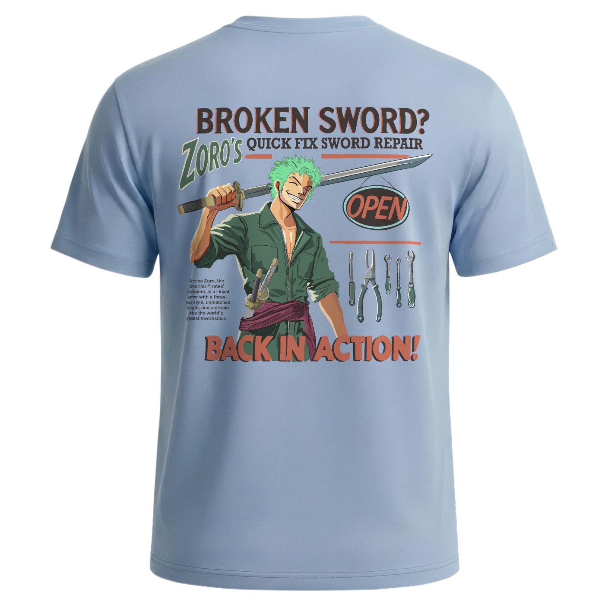 Zoro Broken Sword Workshop Tee