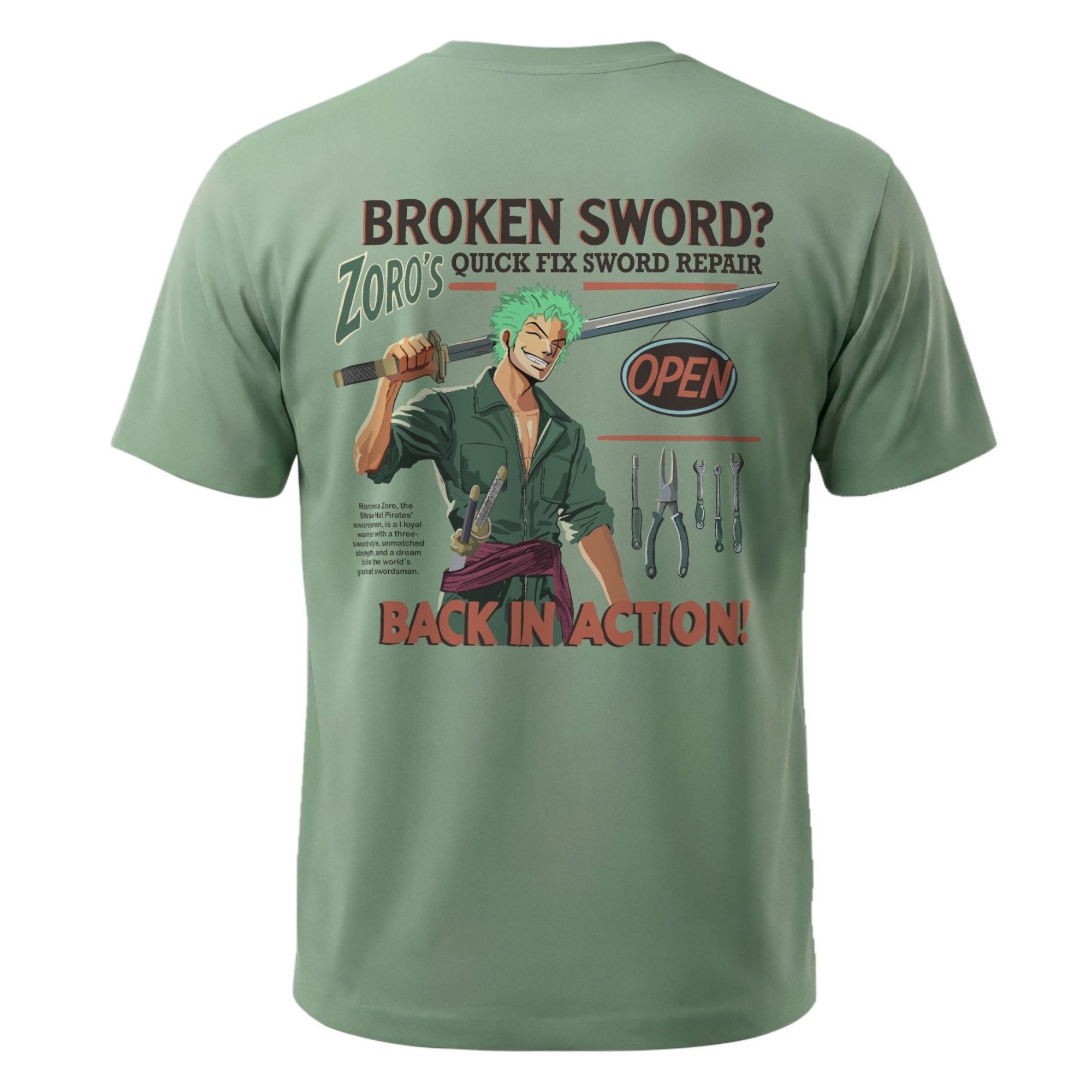Zoro Broken Sword Workshop Tee