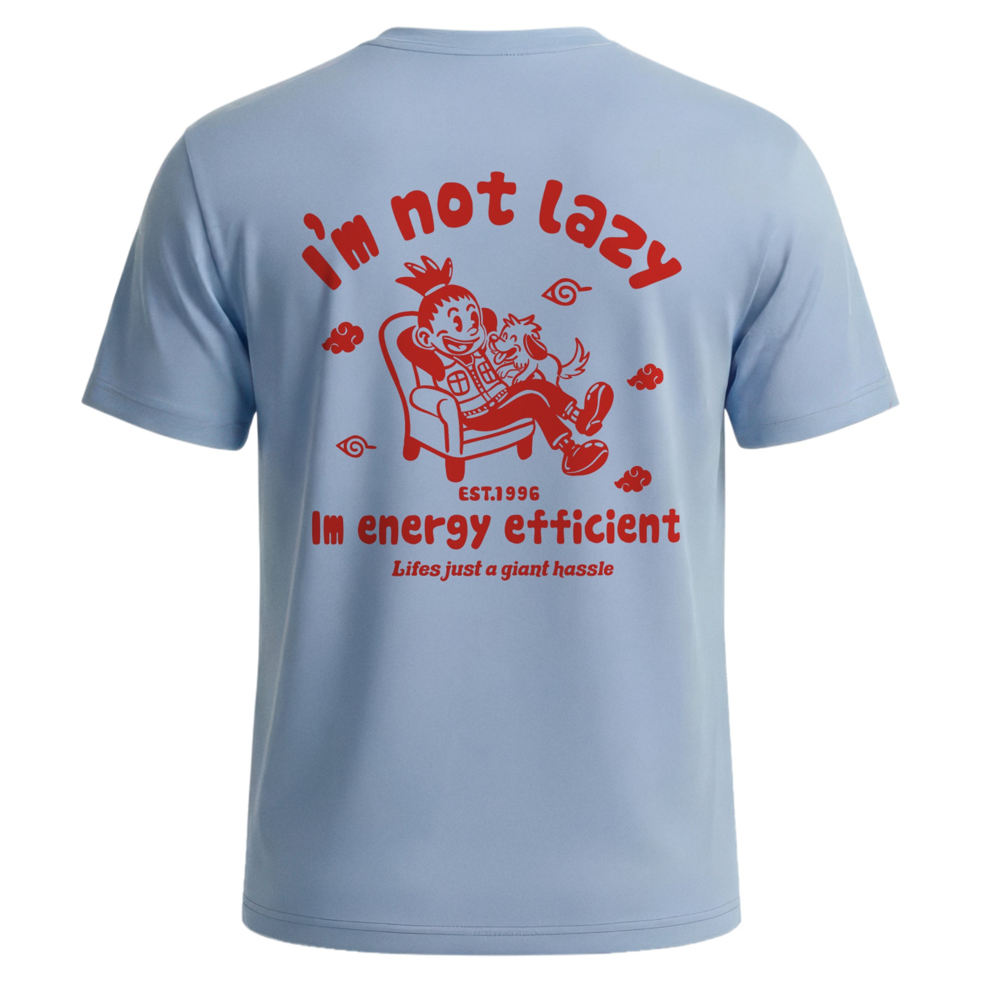 Energy Efficient Shikamaru Retro Cartoon Tee - Red Edition