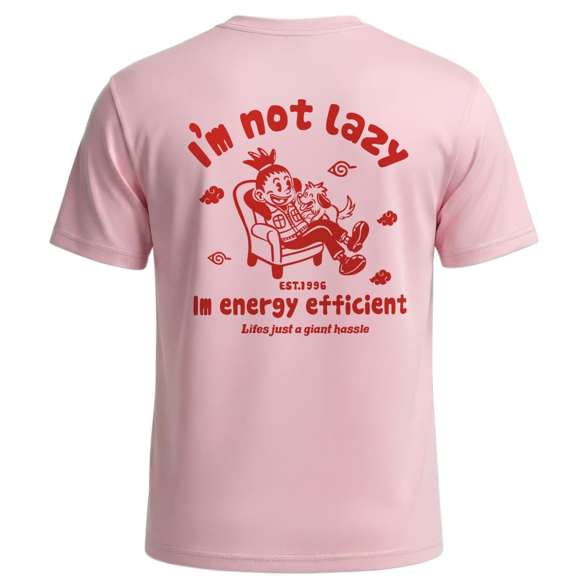 Energy Efficient Shikamaru Retro Cartoon Tee - Red Edition
