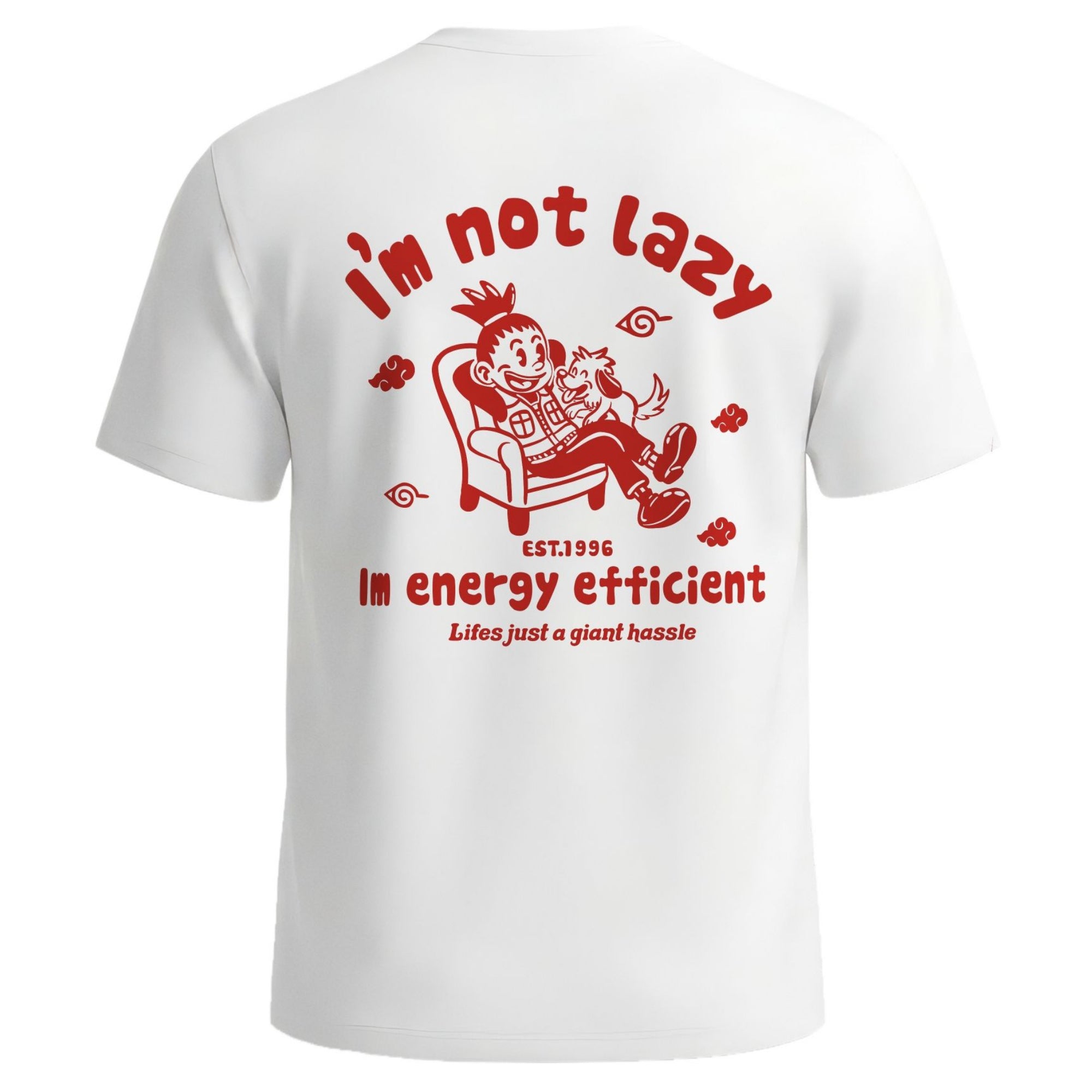 Energy Efficient Shikamaru Retro Cartoon Tee - Red Edition