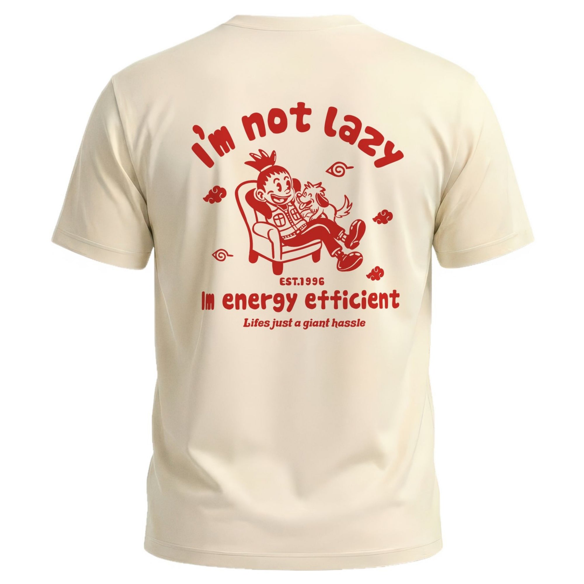 Energy Efficient Shikamaru Retro Cartoon Tee - Red Edition
