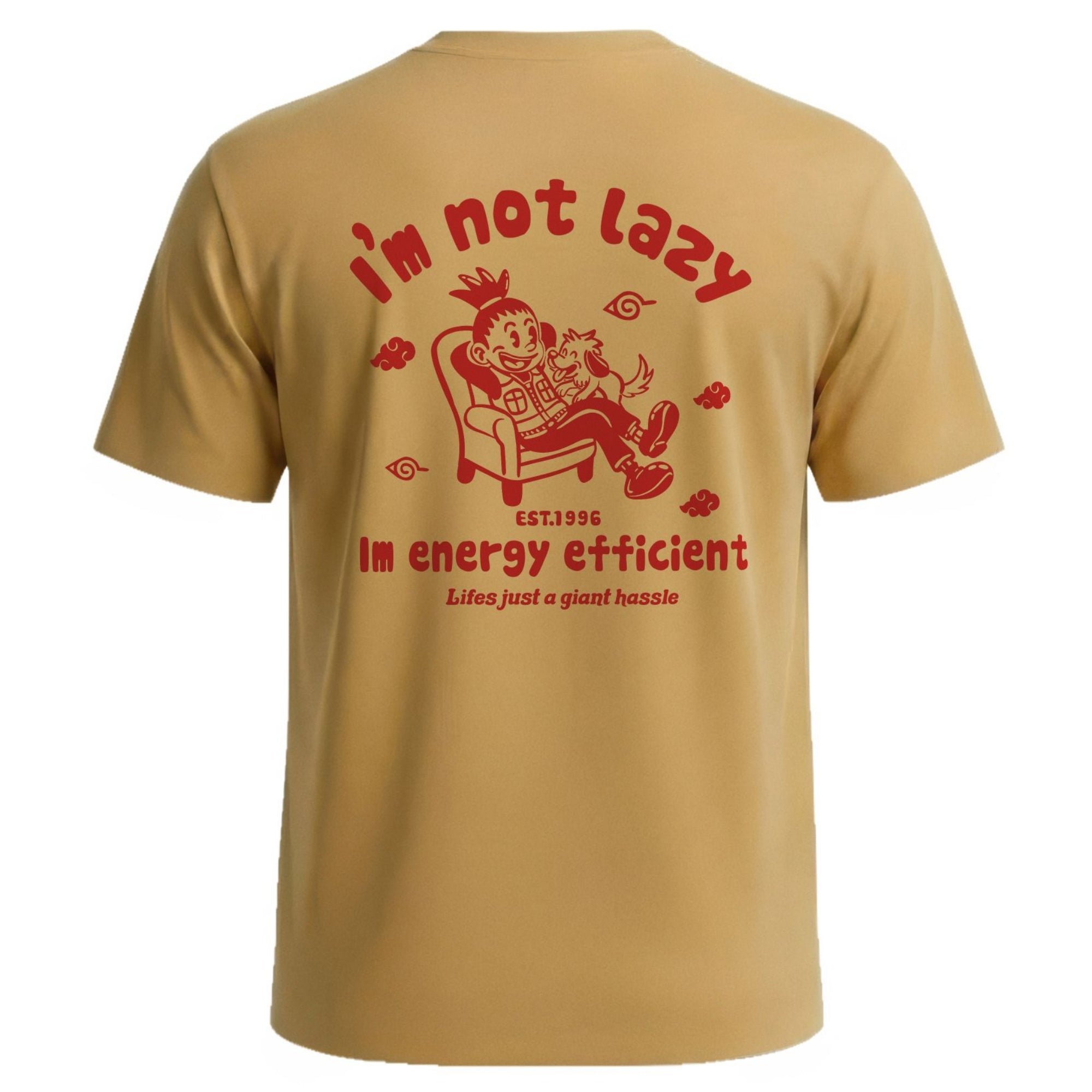 Energy Efficient Shikamaru Retro Cartoon Tee - Red Edition