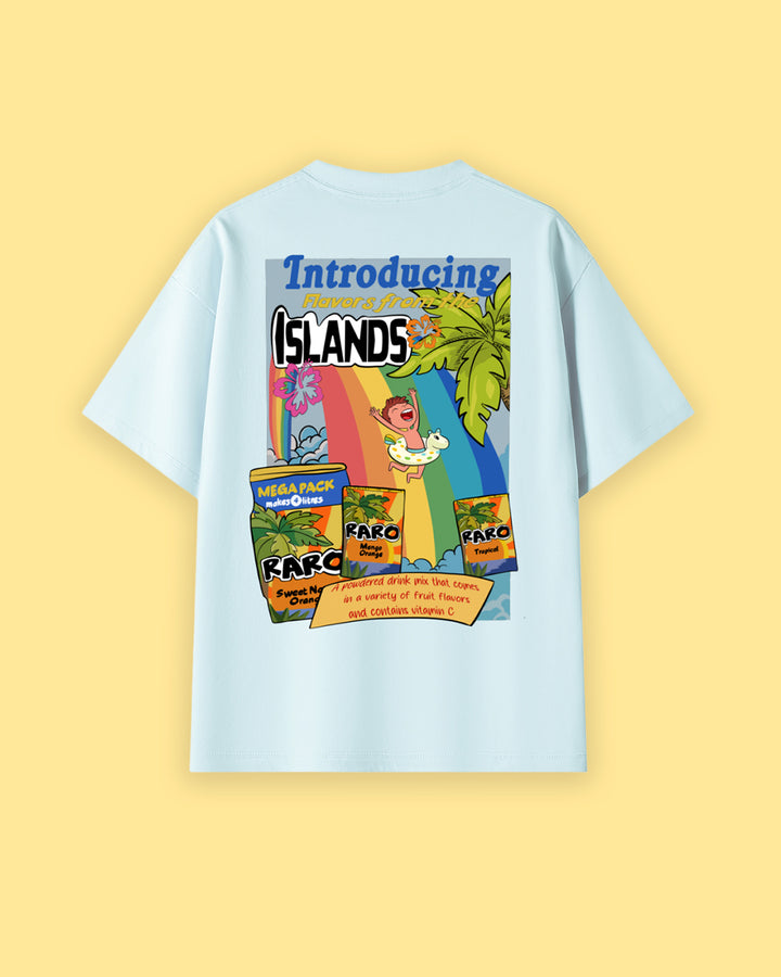 Flavors of the Islands Oversized Drop Shoulder Premium Tee