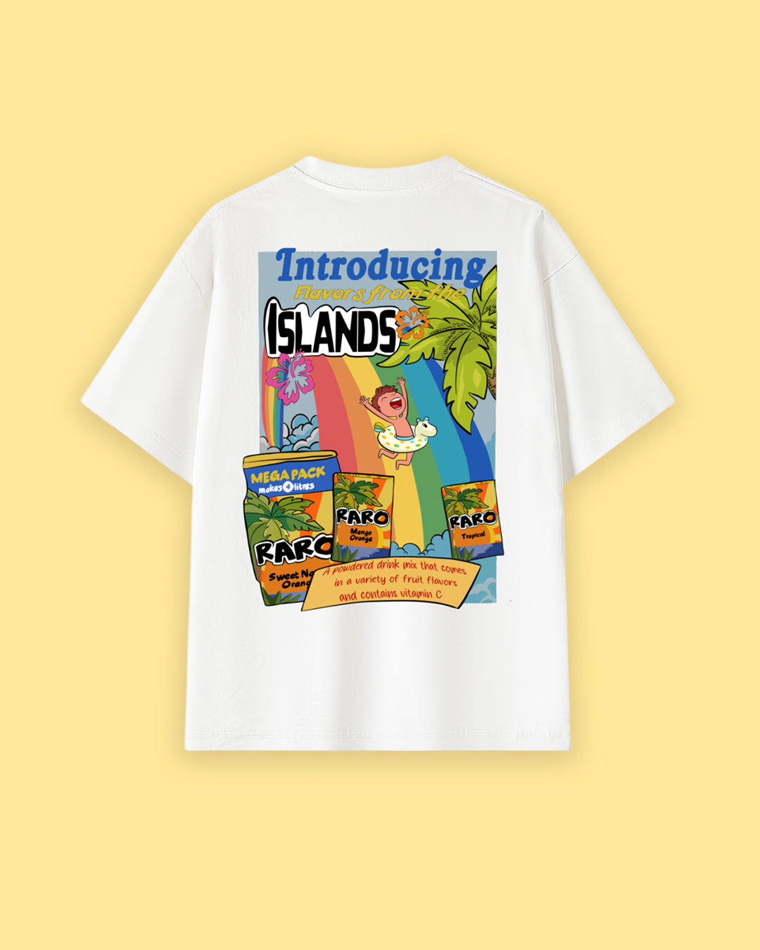 Flavors of the Islands Oversized Drop Shoulder Premium Tee
