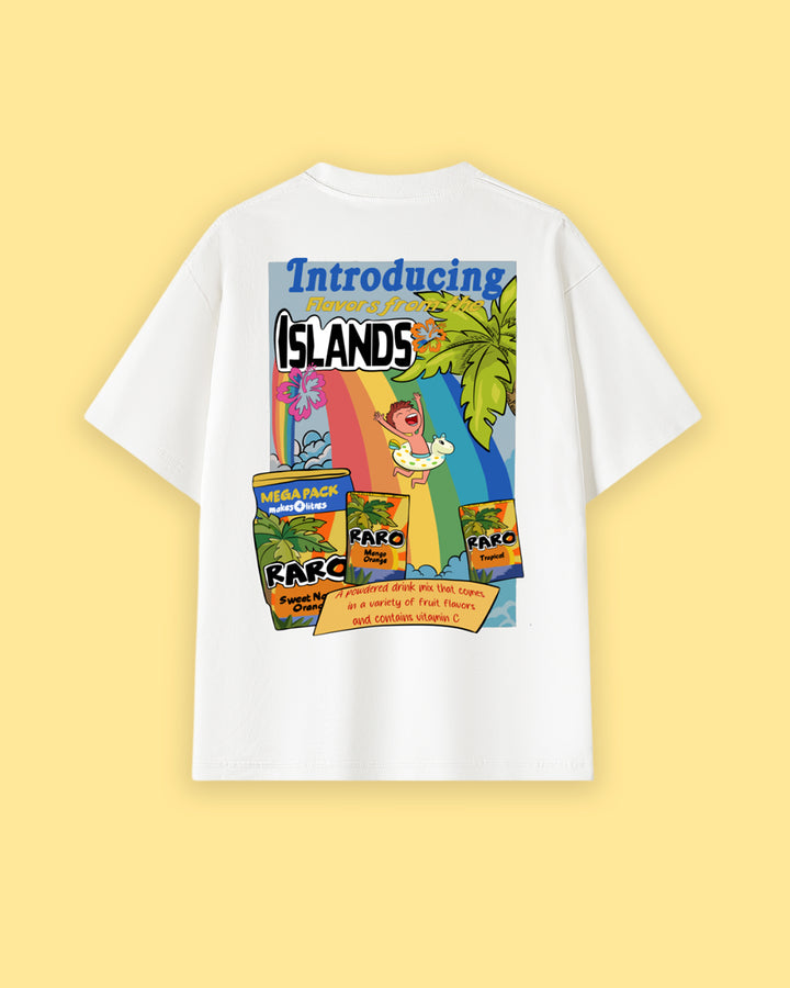 Flavors of the Islands Oversized Drop Shoulder Premium Tee