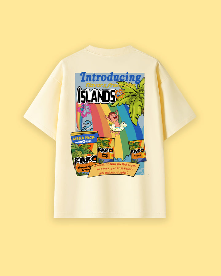 Flavors of the Islands Oversized Drop Shoulder Premium Tee
