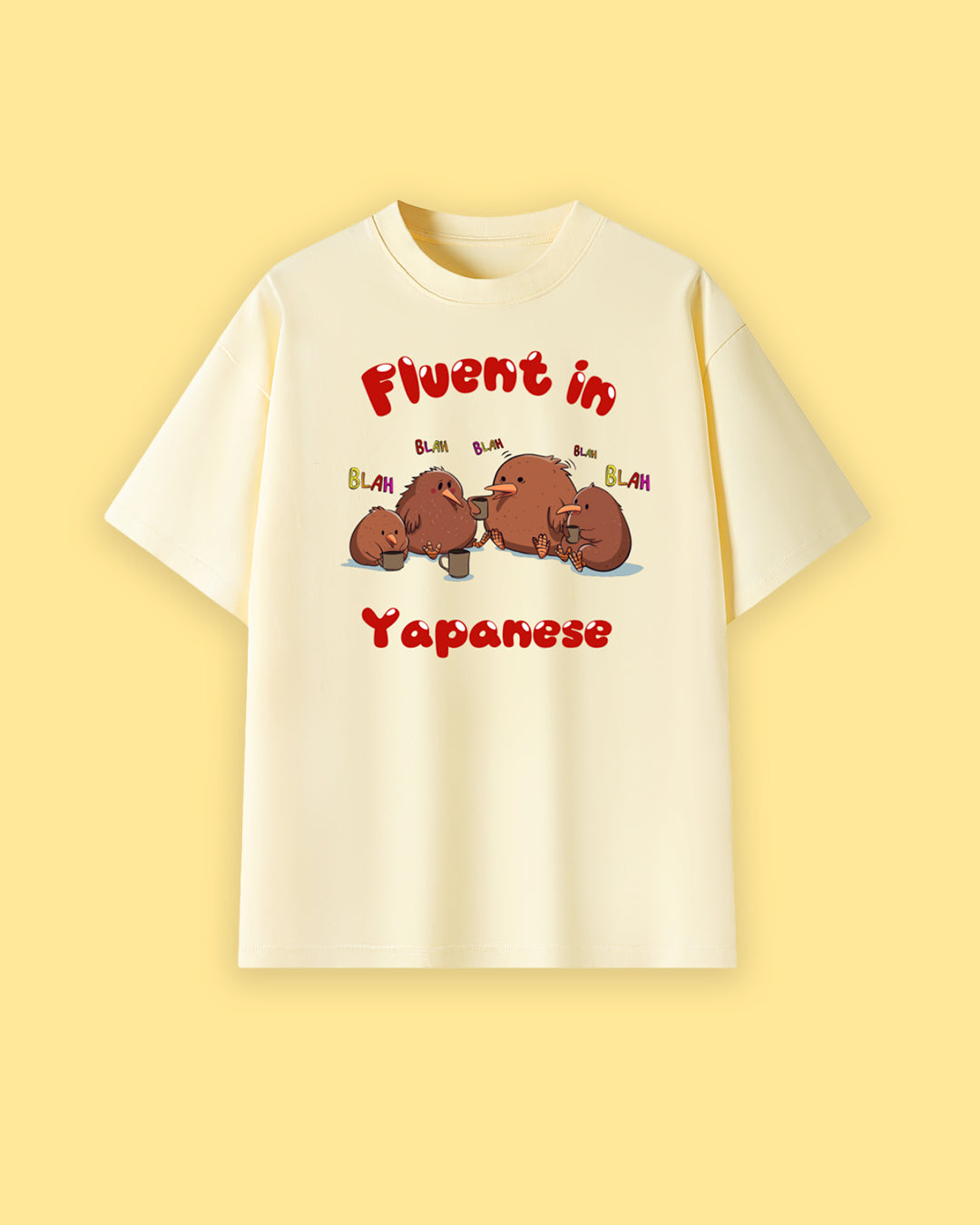 Fluent in Yapanese Oversized Drop Shoulder Premium Tee