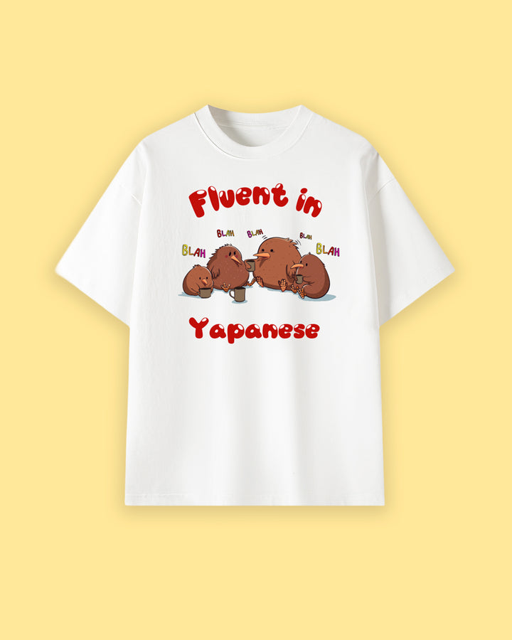 Fluent in Yapanese Oversized Drop Shoulder Premium Tee