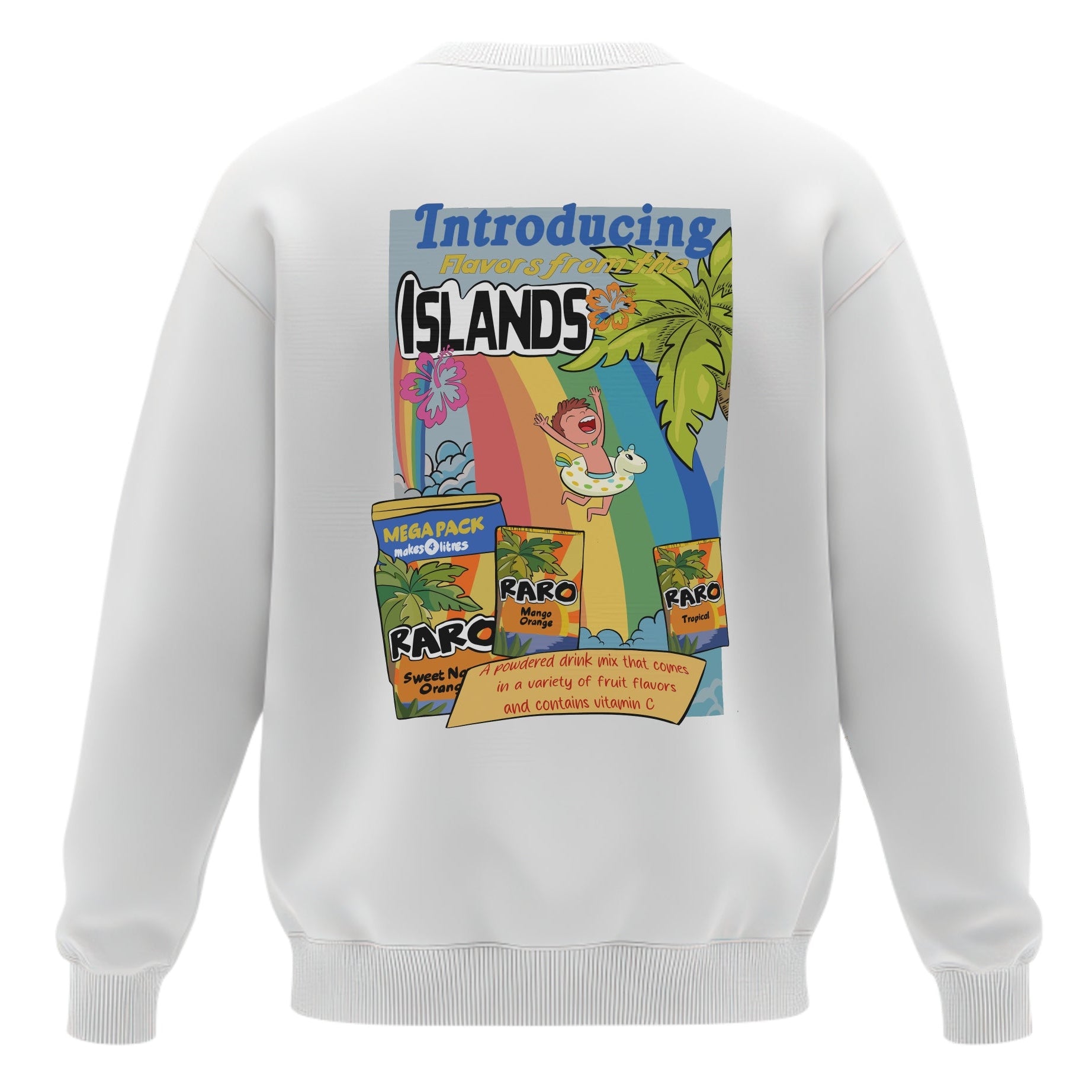"Flavors from the Islands" Retro Raro Graphic Sweatshirt