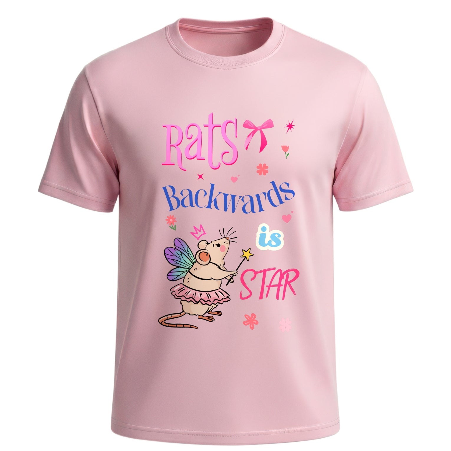 Rats Backwards Is Star Shirt - Funny Coquette Rat Fairy Tee