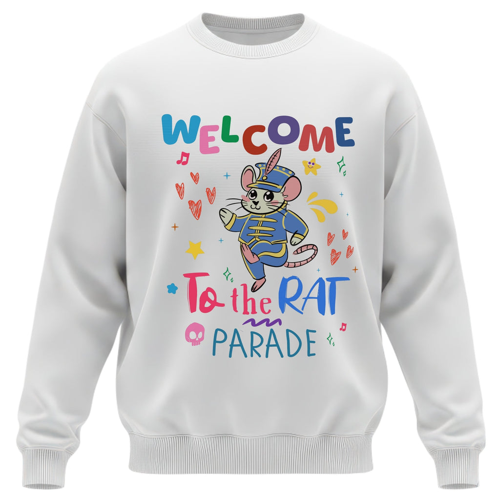 Welcome To The Rat Parade Sweatshirt – Funny Emo Parody Crewneck