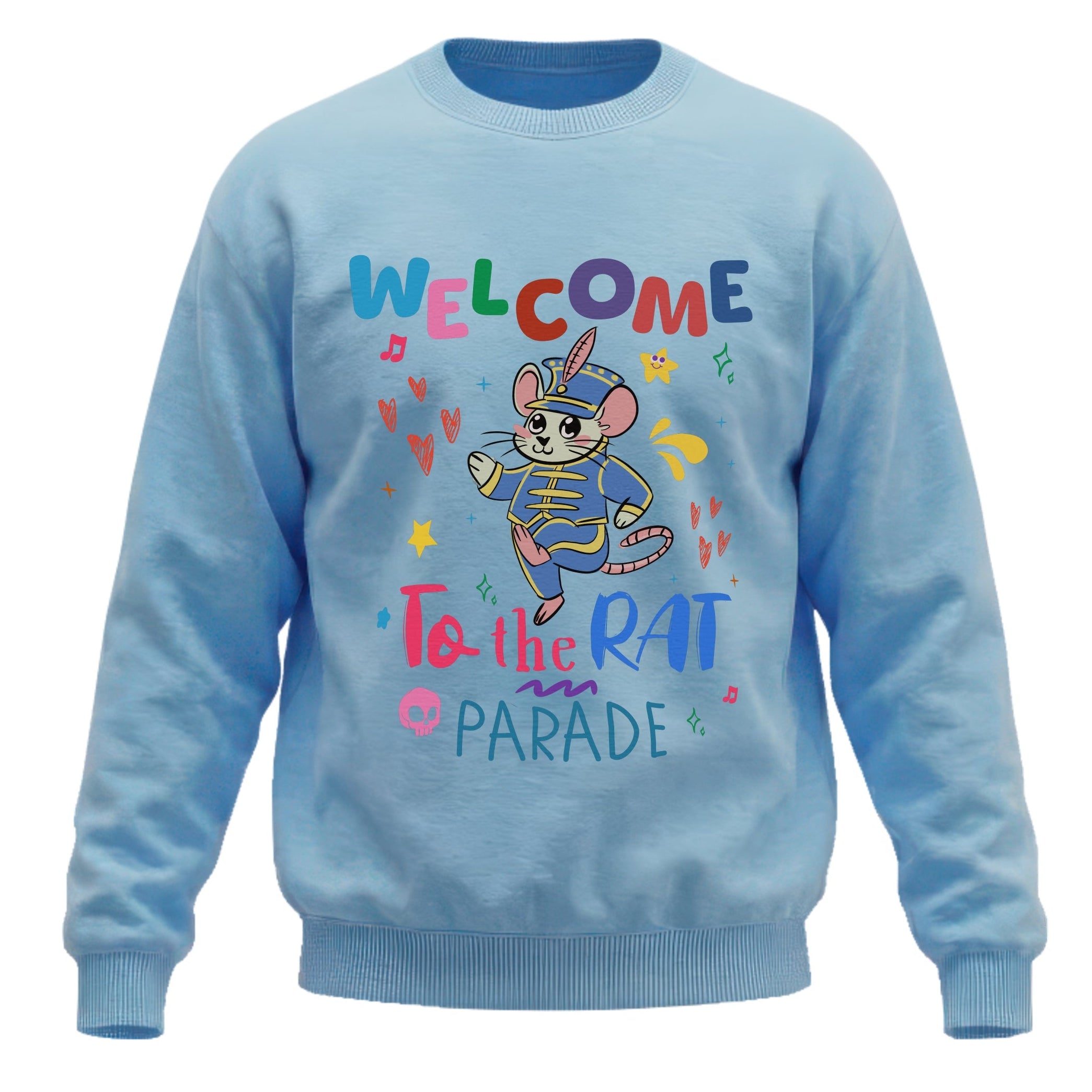 Welcome To The Rat Parade Sweatshirt – Funny Emo Parody Crewneck