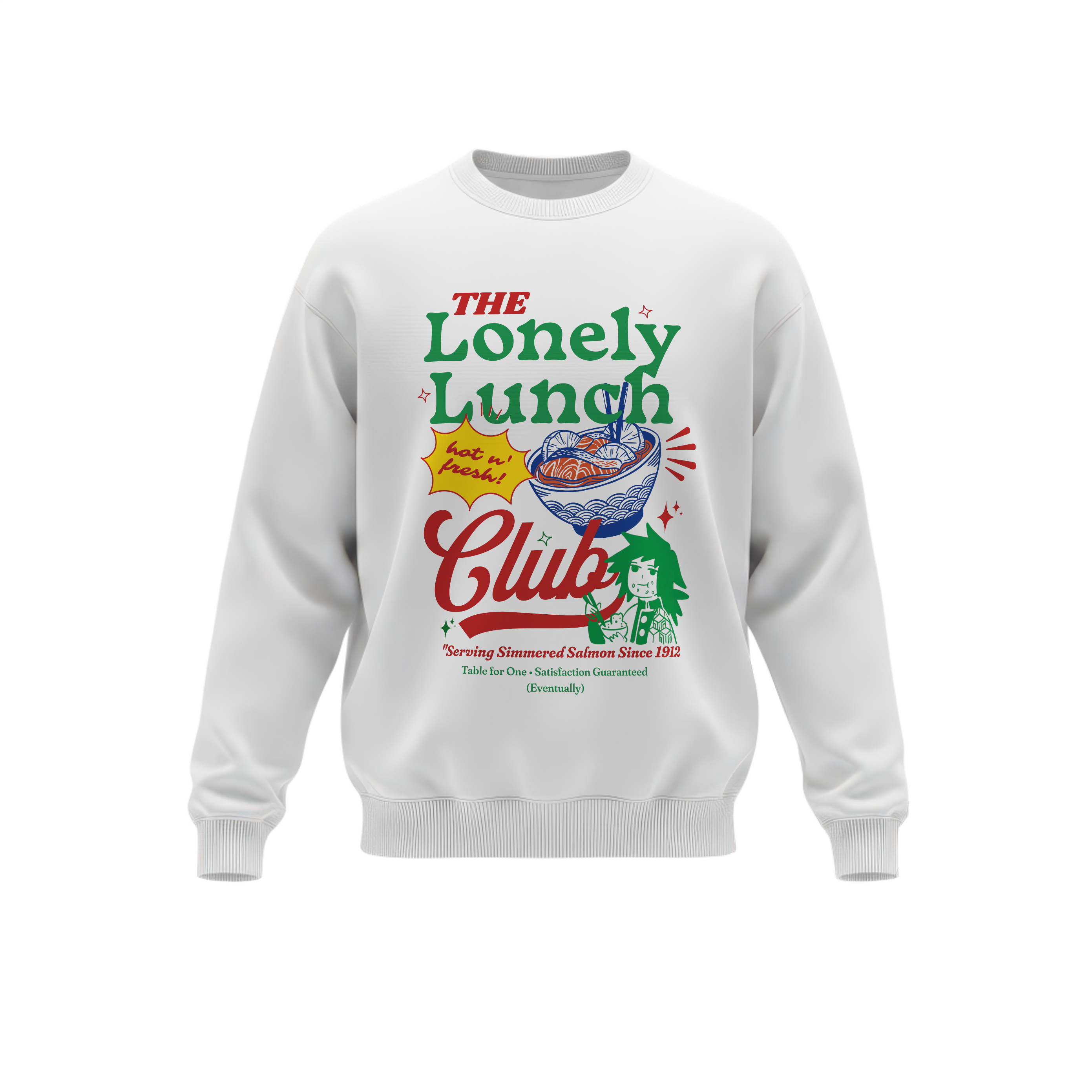 Giyu Tomioka "Lonely Lunch Club" Graphic Sweatshirt