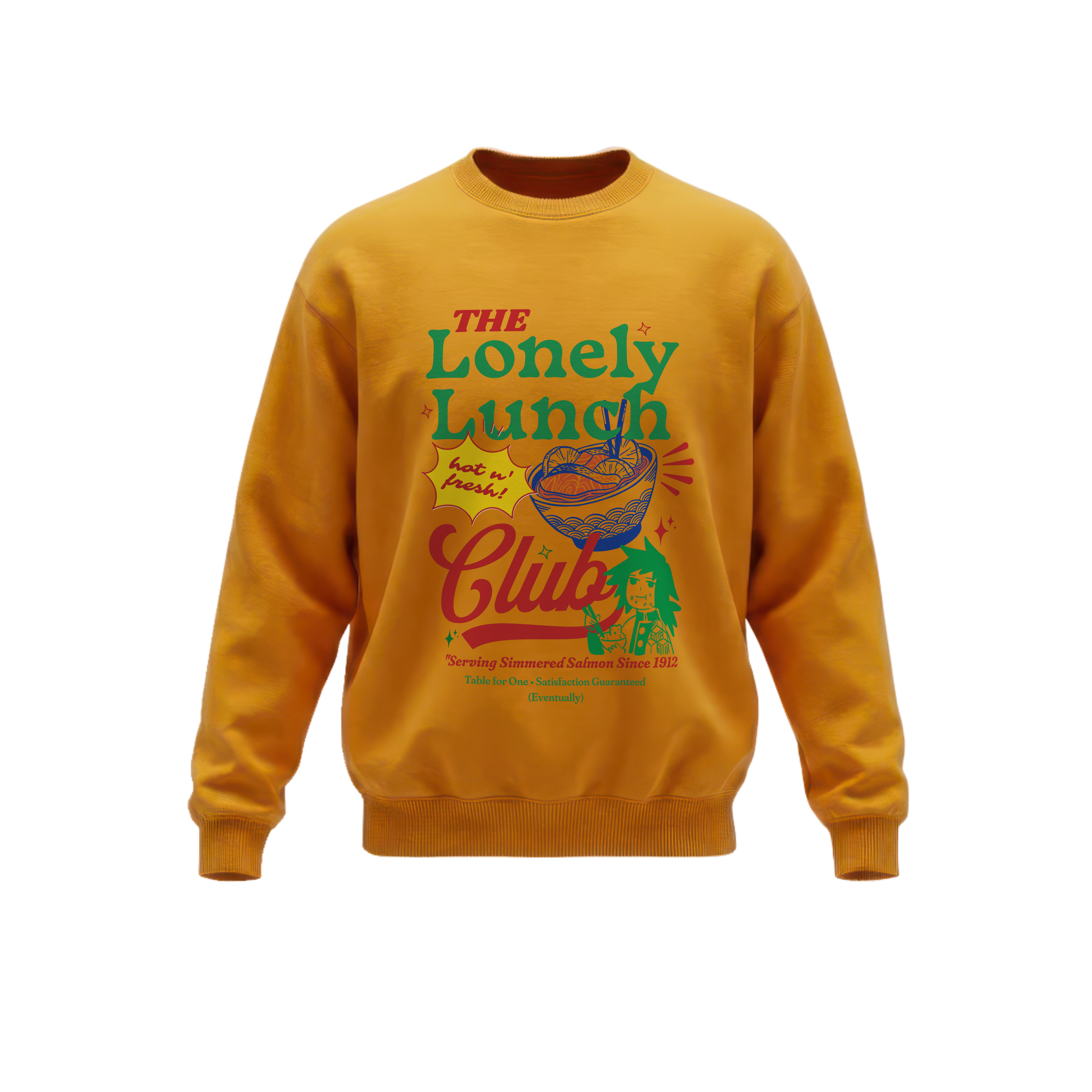 Giyu Tomioka "Lonely Lunch Club" Graphic Sweatshirt