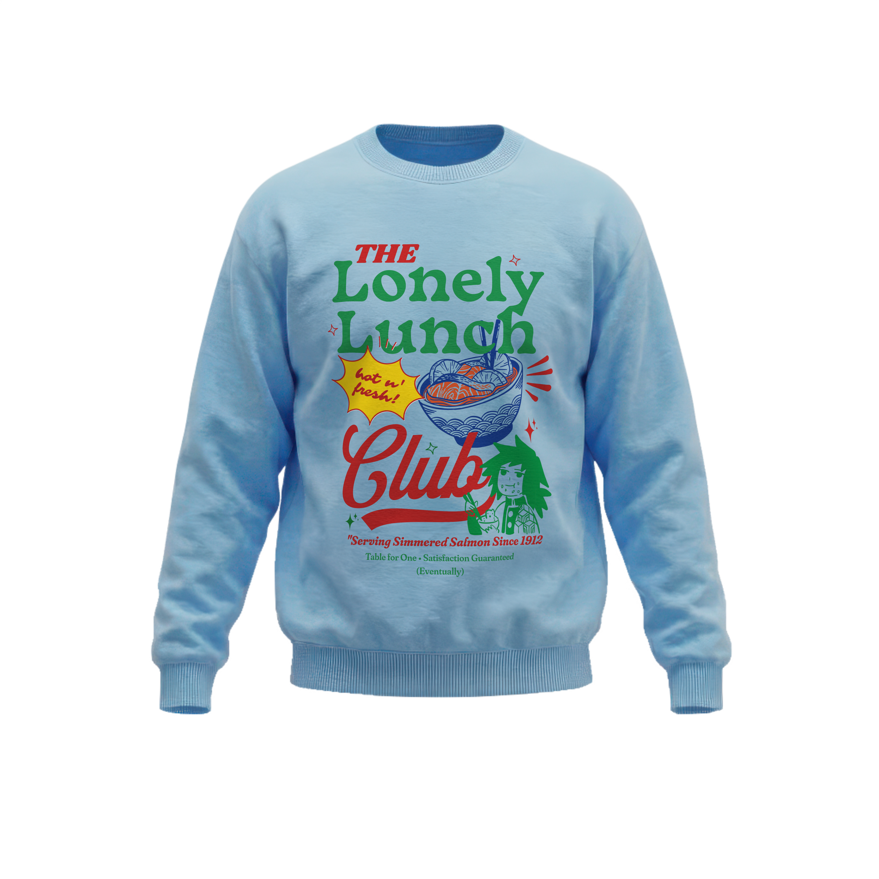 Giyu Tomioka "Lonely Lunch Club" Graphic Sweatshirt
