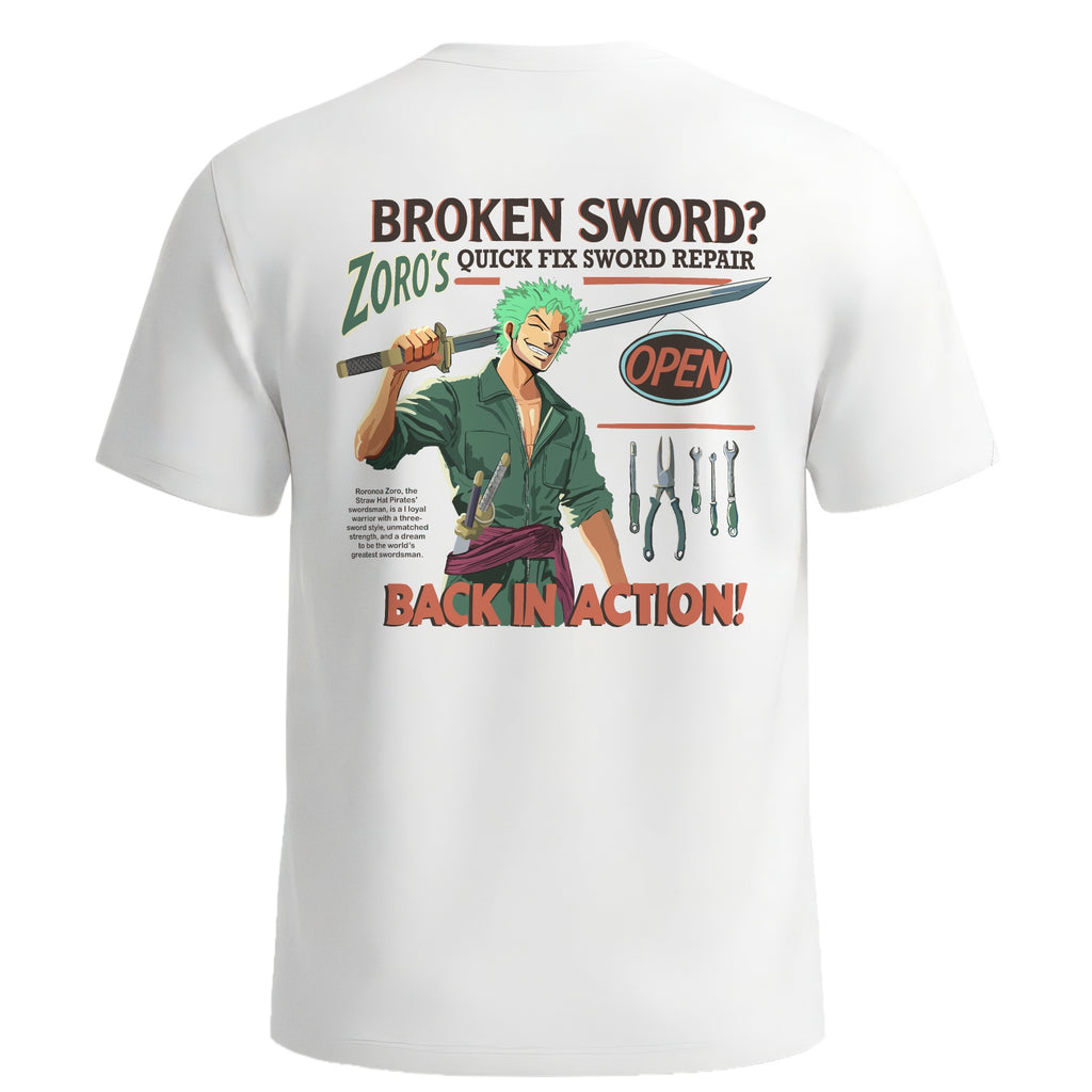 Zoro Broken Sword Workshop Tee