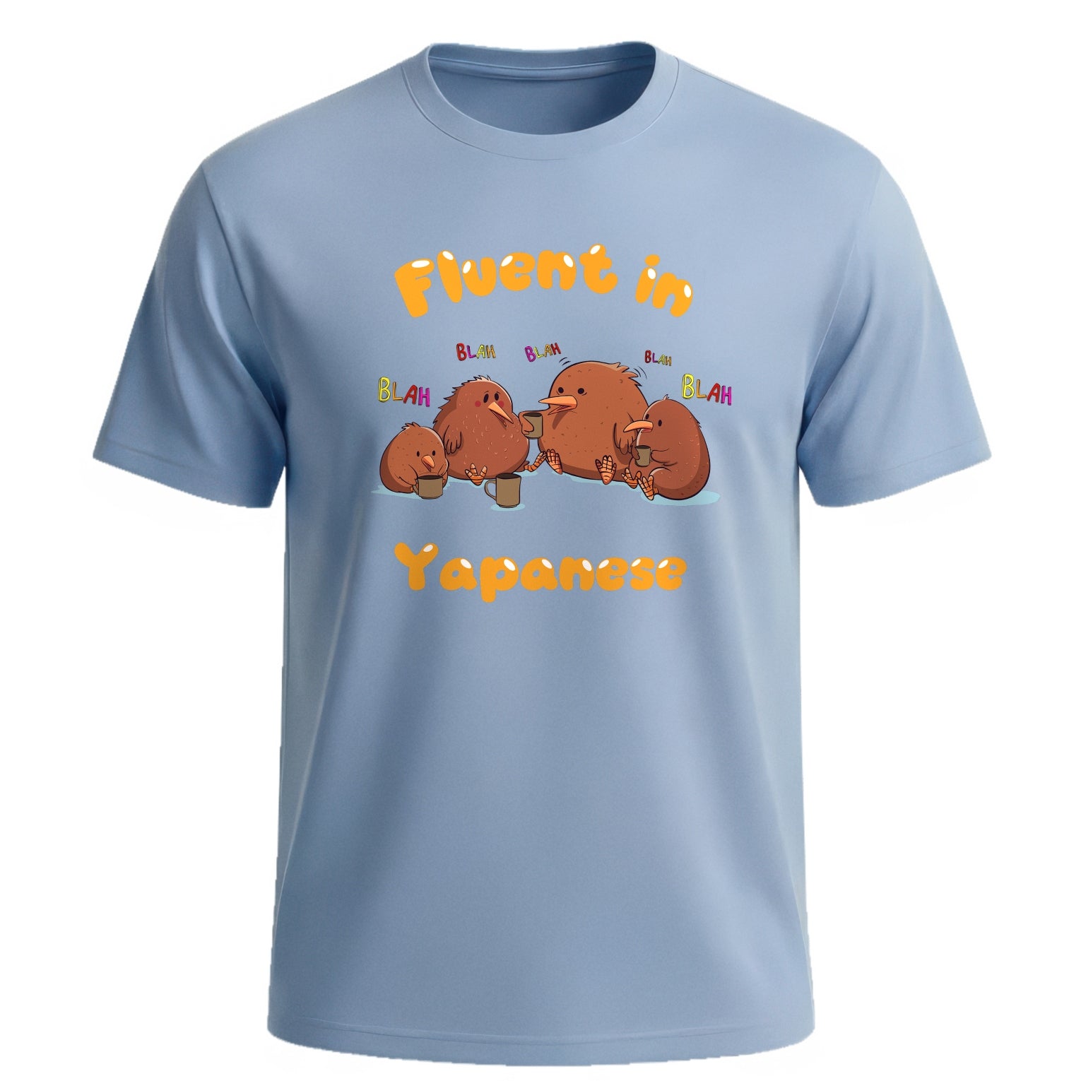 "Fluent in Yapanese" Funny Graphic Tee | Yapping Kiwi Bird Shirt