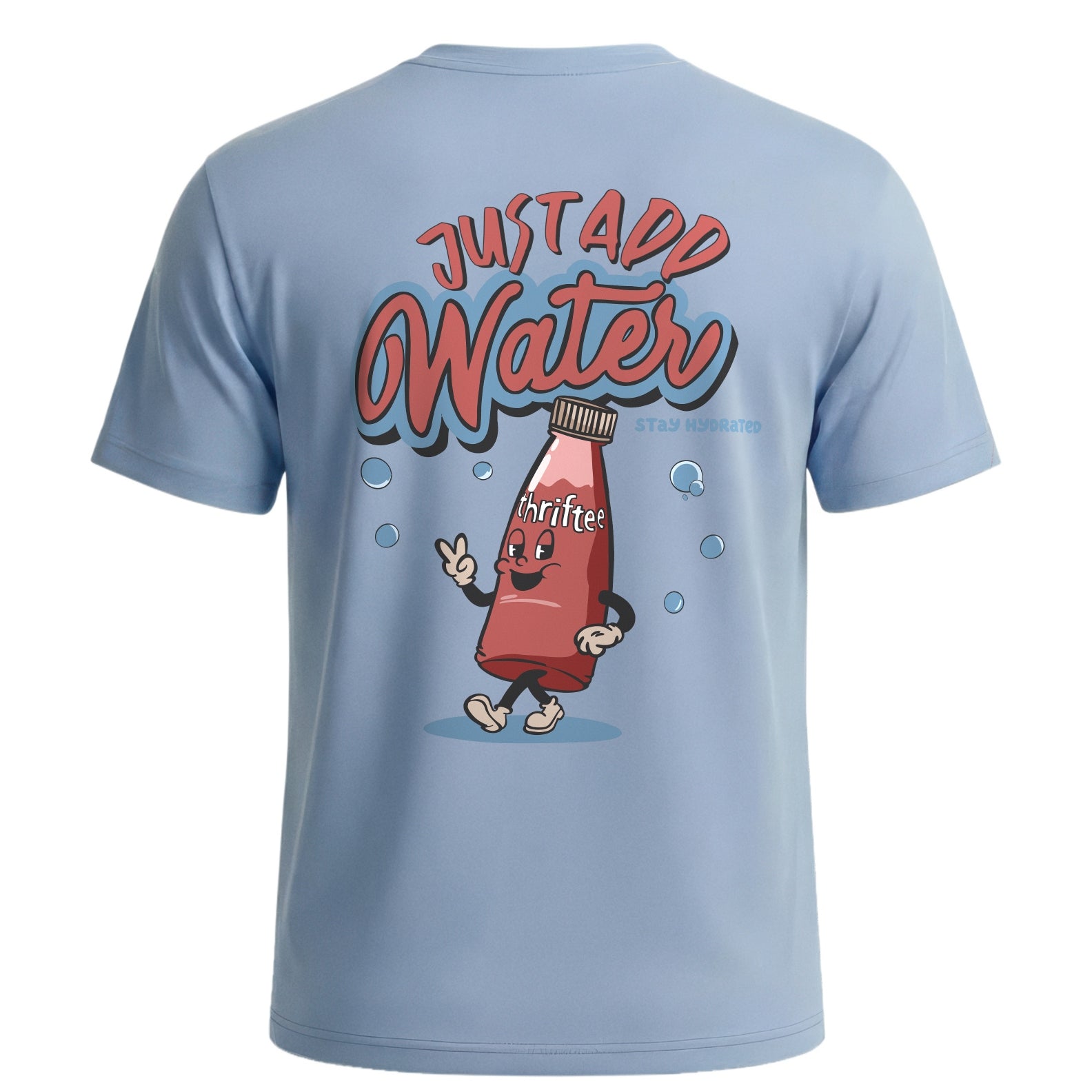 "Just Add Water" Retro Character Tee | Vintage Thriftee Juice Graphic Shirt