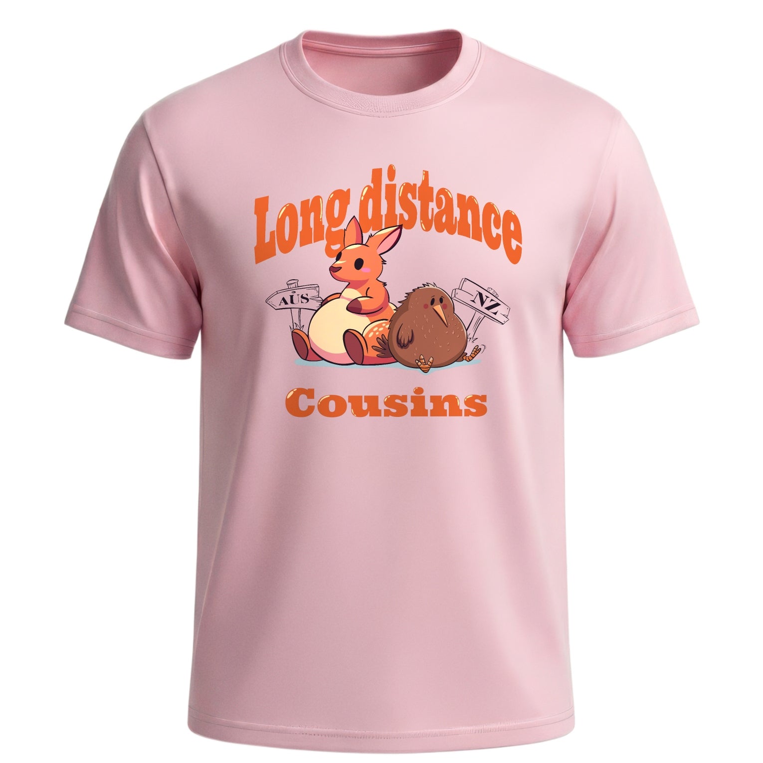 "Long Distance Cousins" Graphic Tee | Cute Australia & New Zealand Apparel
