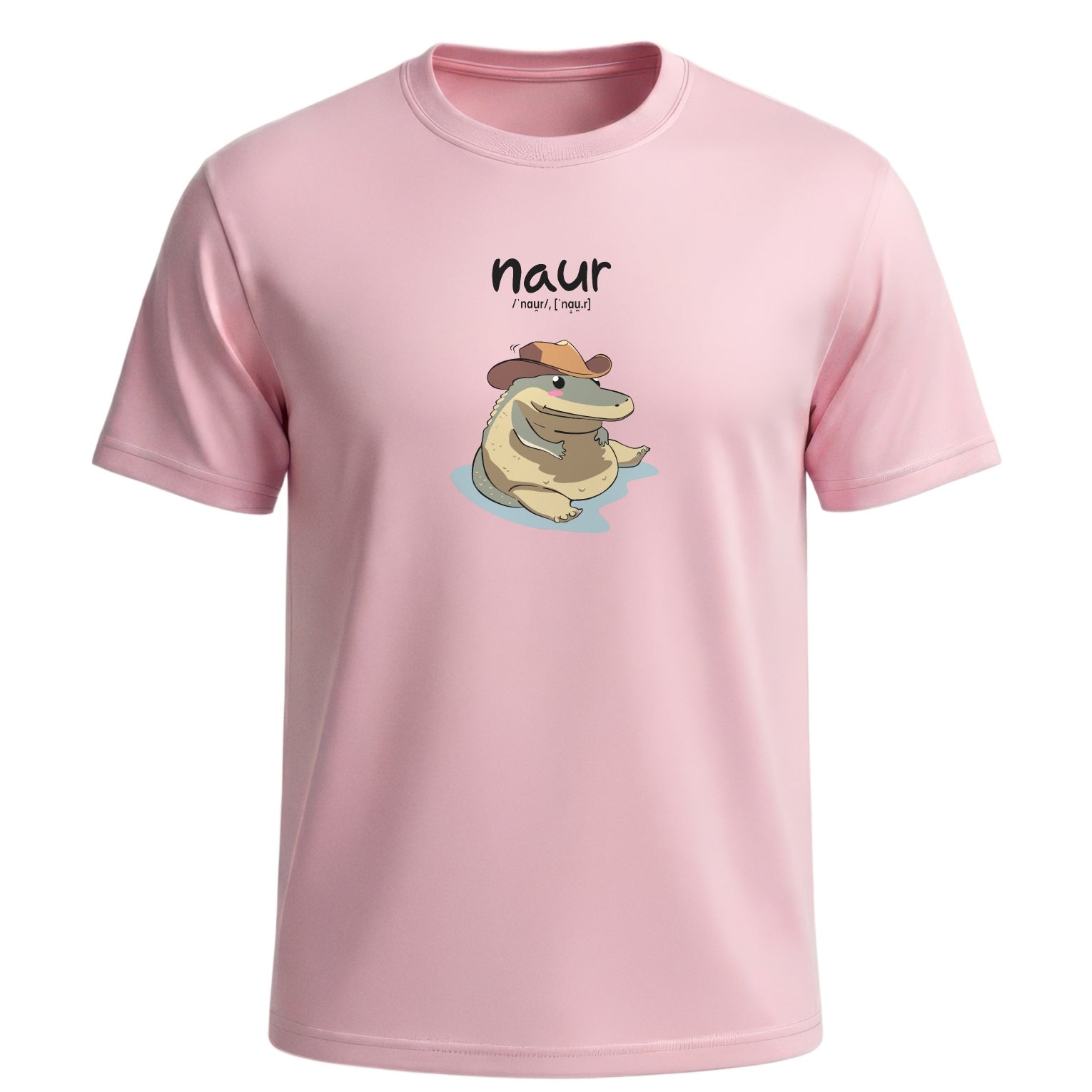 "Naur" Cowboy Crocodile Graphic Tee | Funny Aussie Slang Shirt