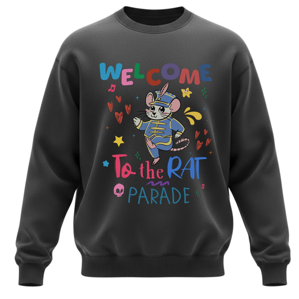Welcome To The Rat Parade Sweatshirt – Funny Emo Parody Crewneck