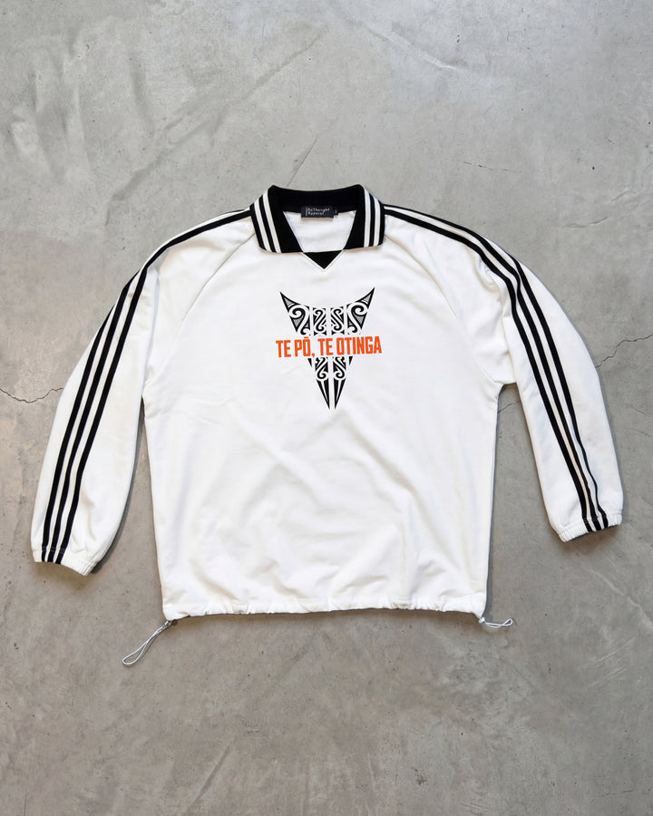 Te Pō, Te Otinga Striped Collar Sweatshirt