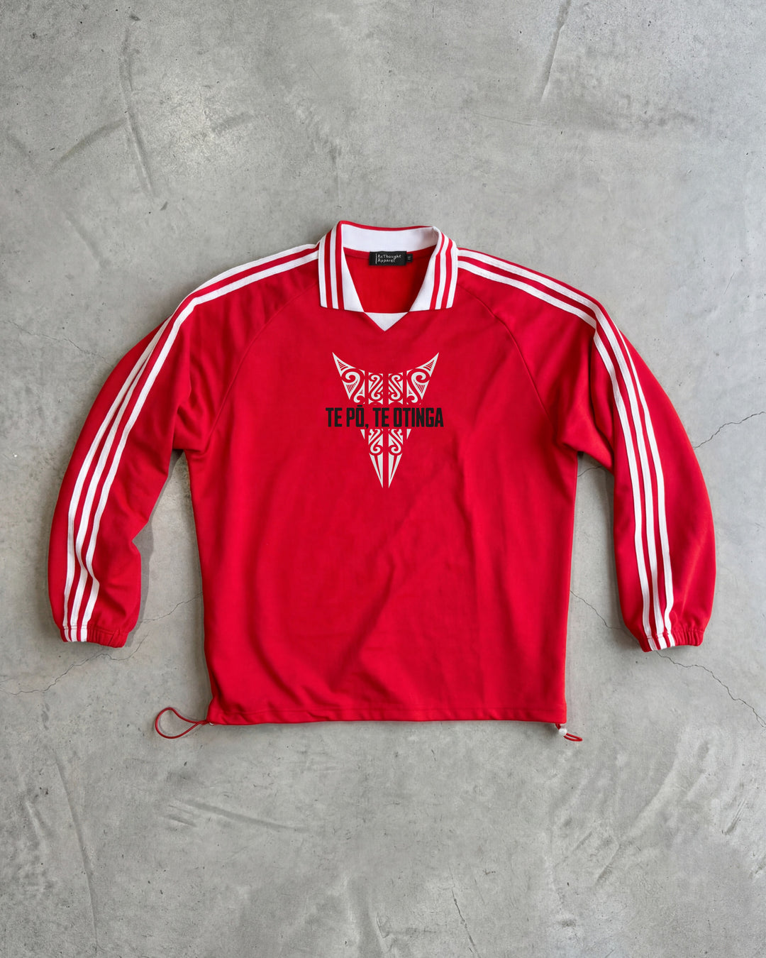Te Pō, Te Otinga Striped Collar Sweatshirt