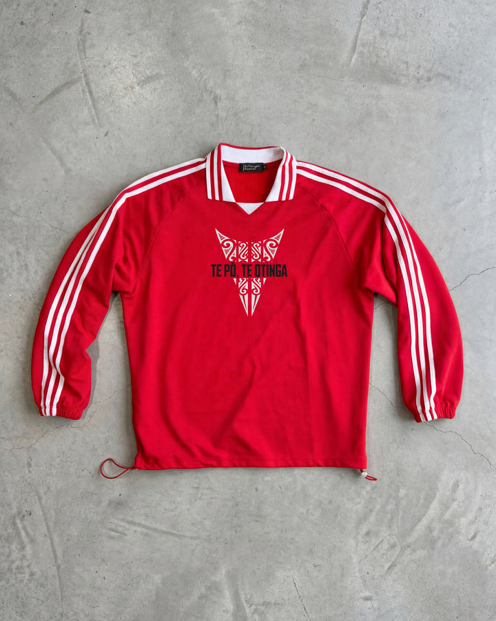 Te Pō, Te Otinga Striped Collar Sweatshirt