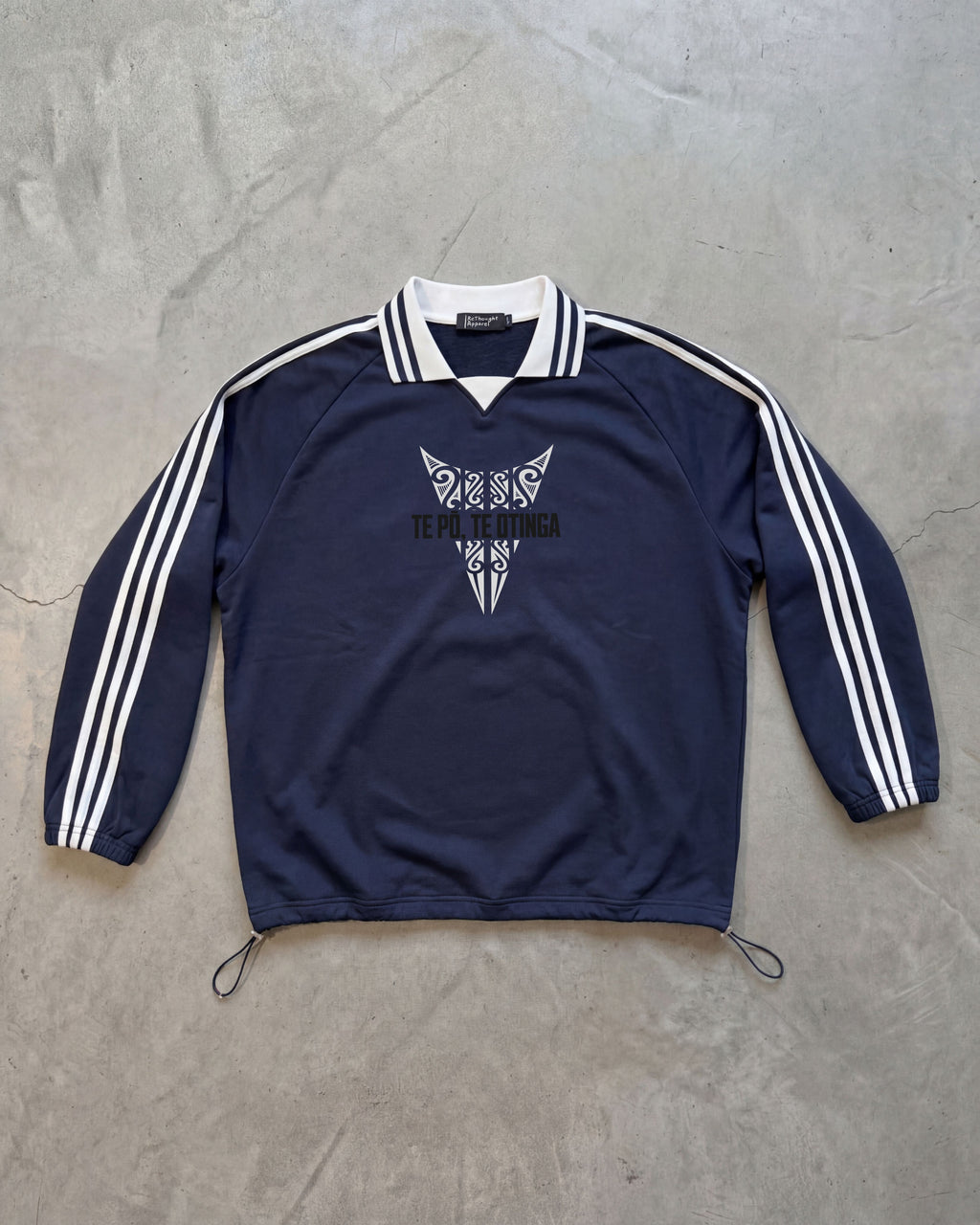 Te Pō, Te Otinga Striped Collar Sweatshirt