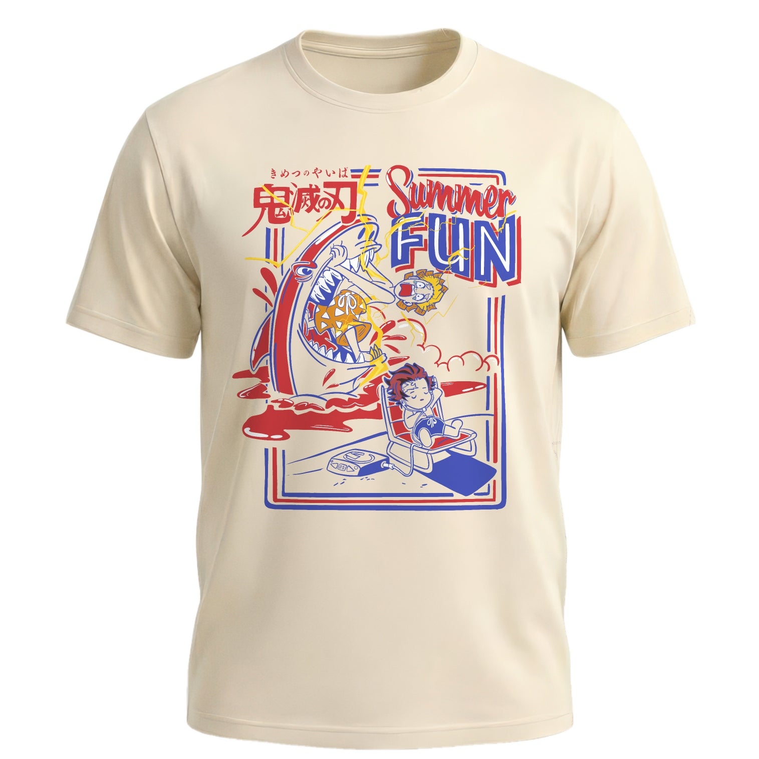 Tanjiro Zenitsu Beach Day Shirt