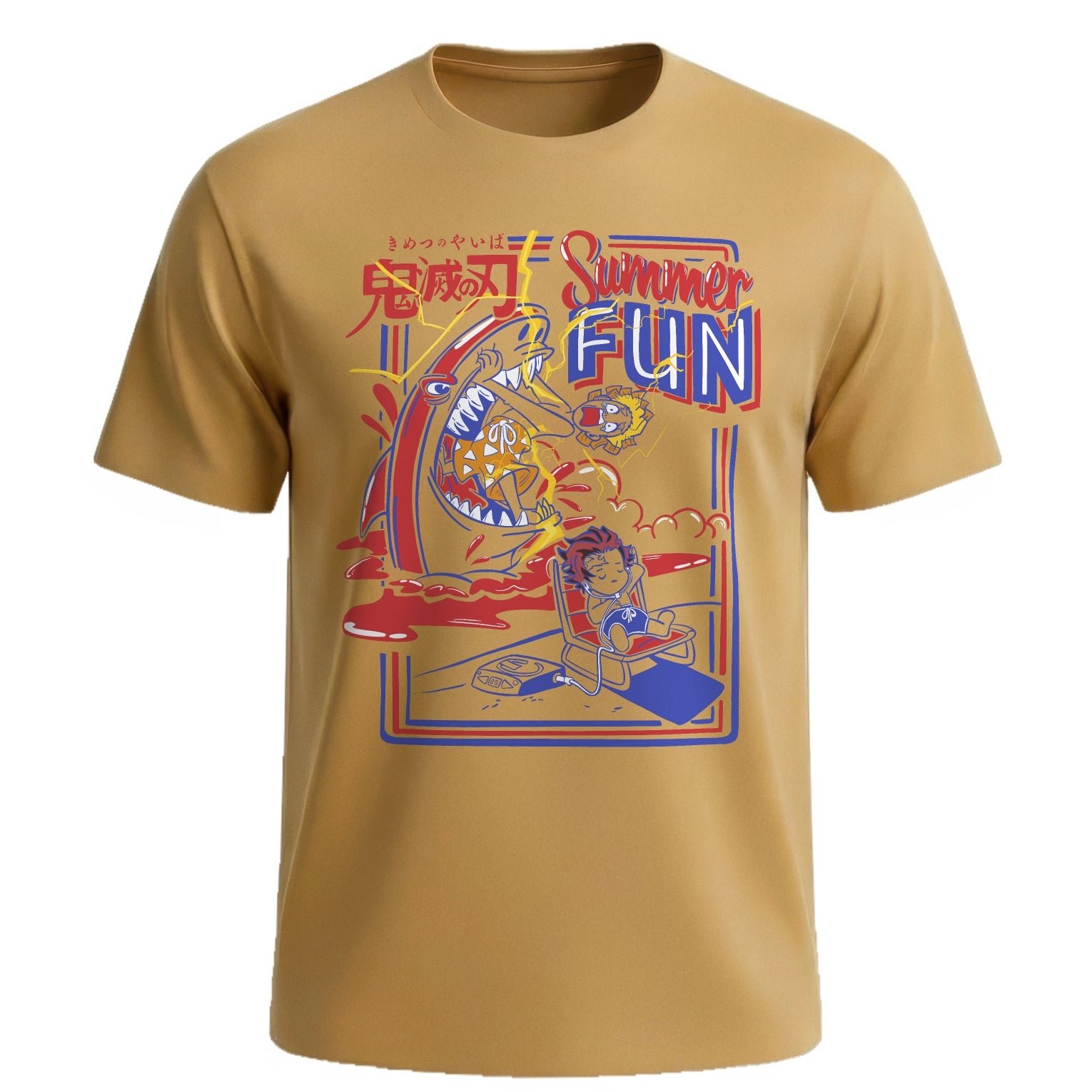 Tanjiro Zenitsu Beach Day Shirt